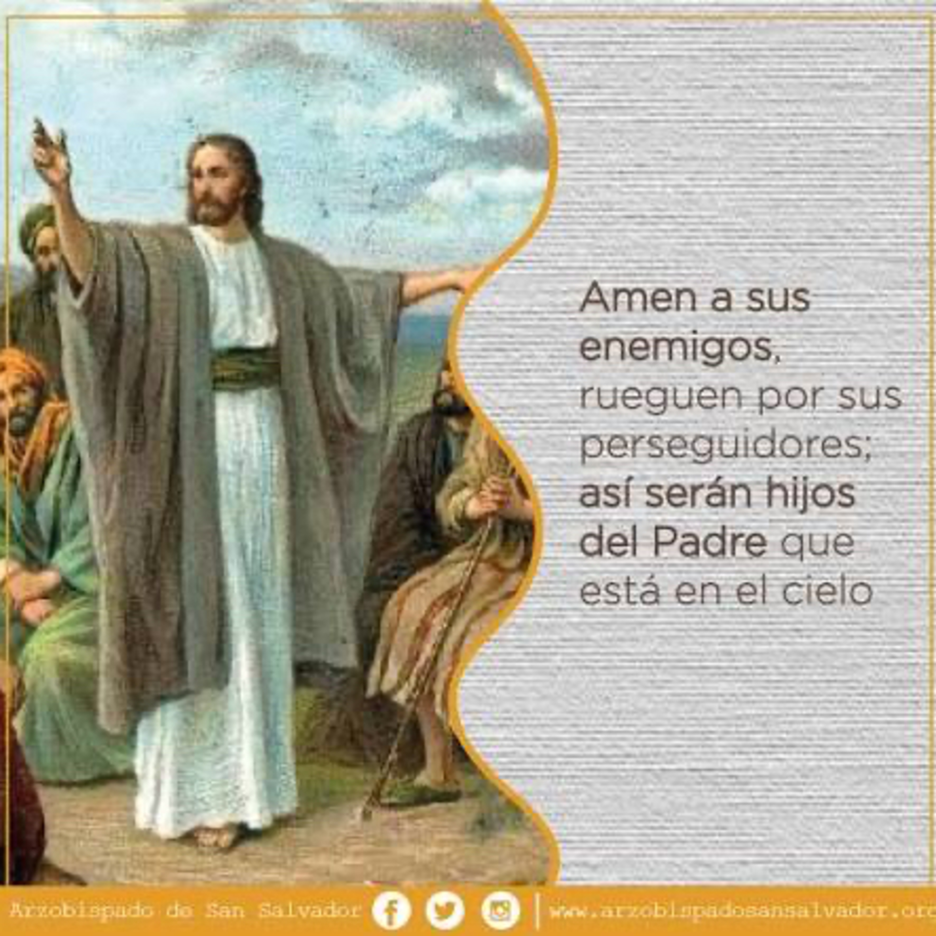 Evangelio del Sábado 28 de Febrero. Mateo 5,43-48.