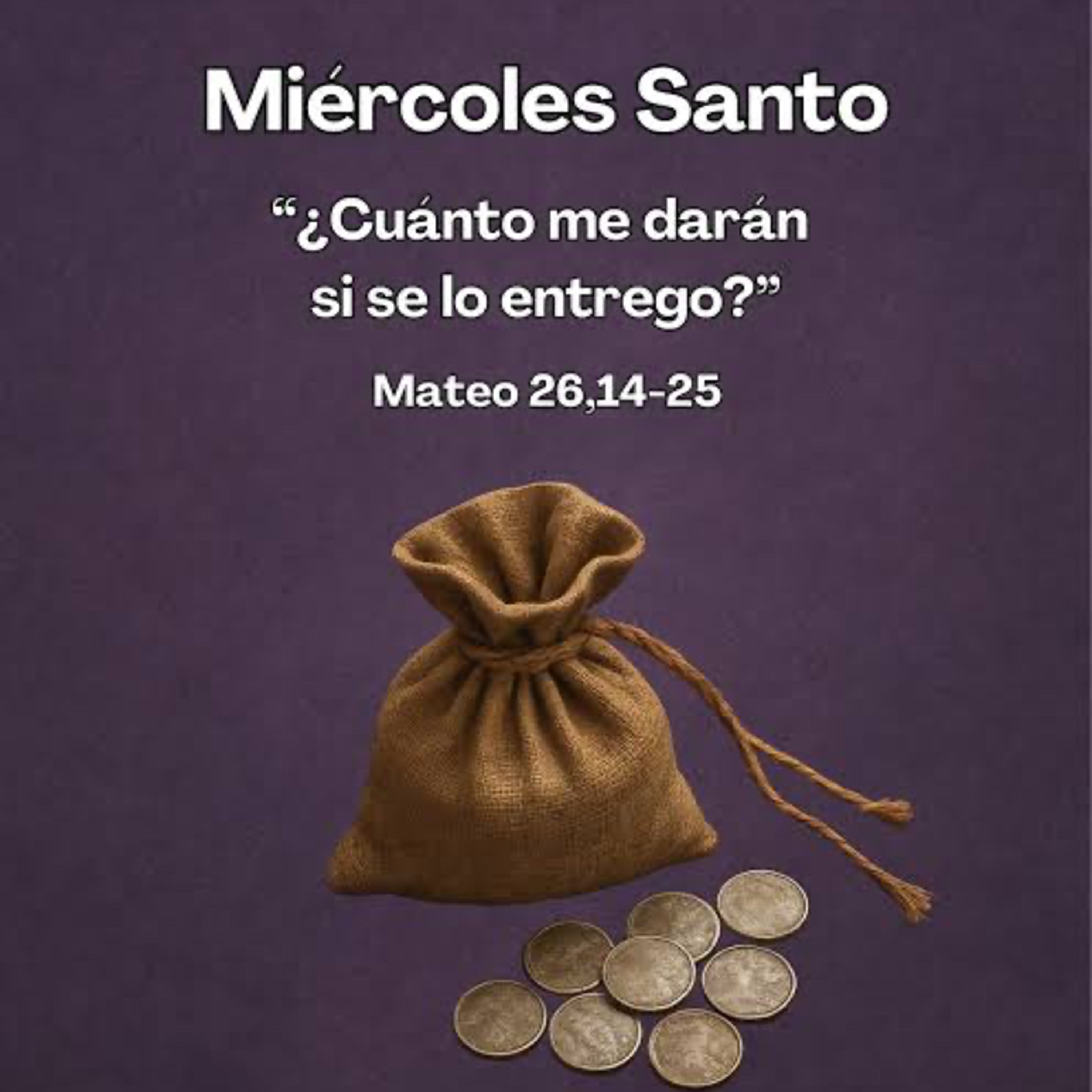 Evangelio del Miércoles 1 de Abril. Mateo 26,14-25