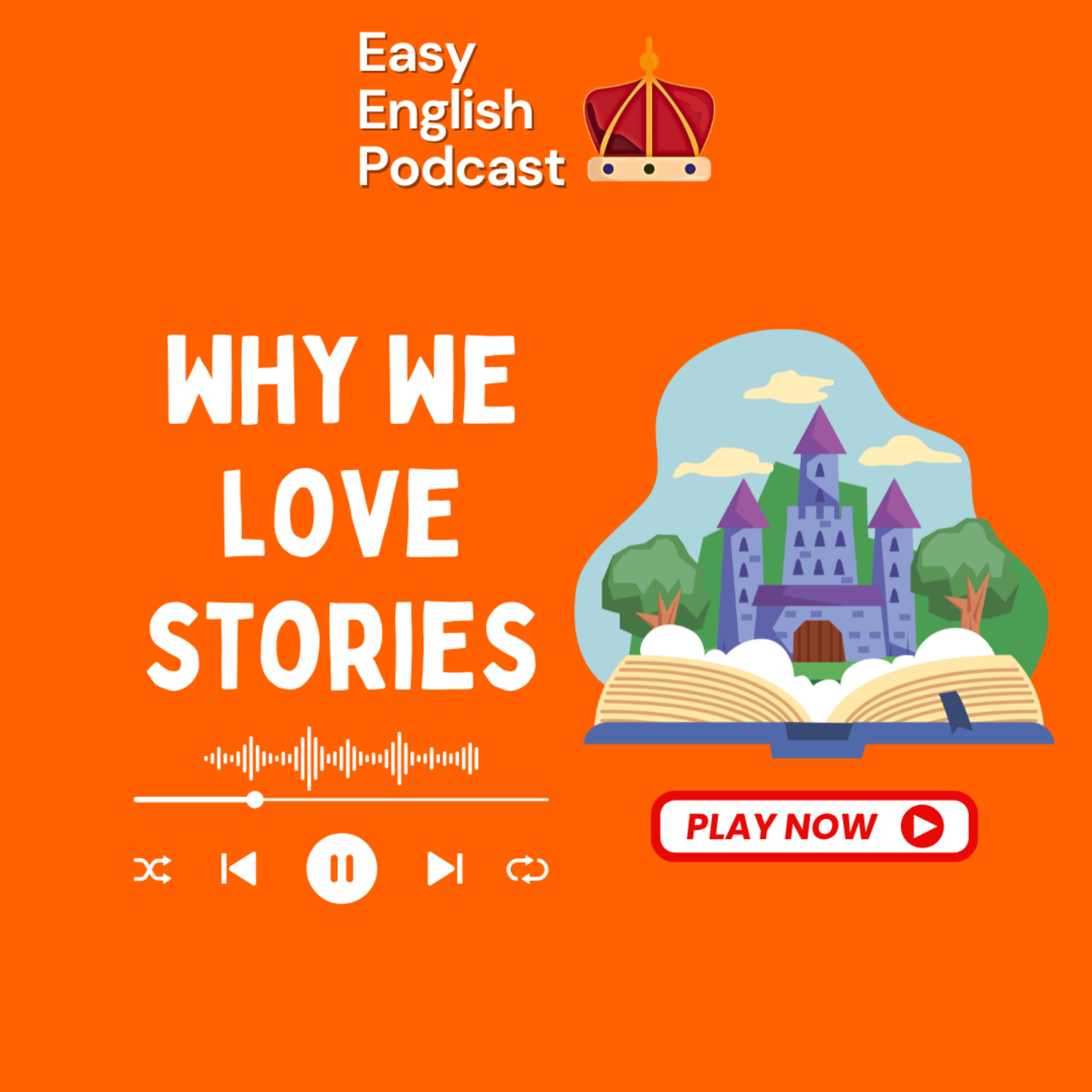 Why Your Brain LOVES Stories for Learning English! | Easy English Podcast episode artwork
