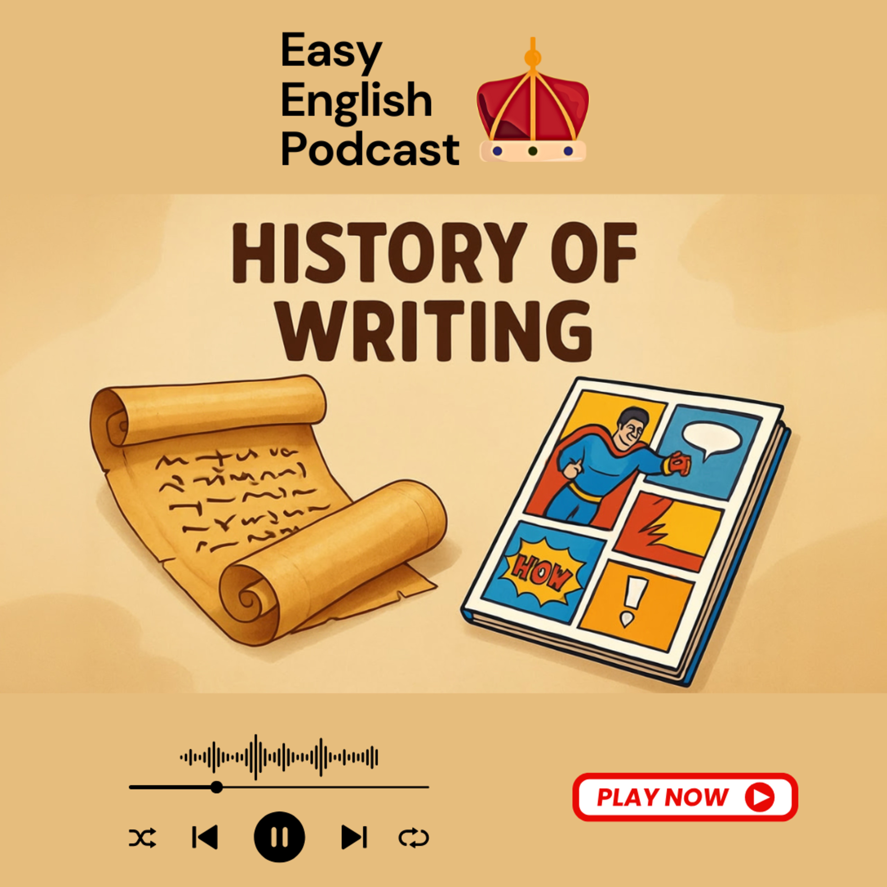 The History of Writing: From Pictures to Words | Why Does English Writing Have an Alphabet? | Easy English Podcast