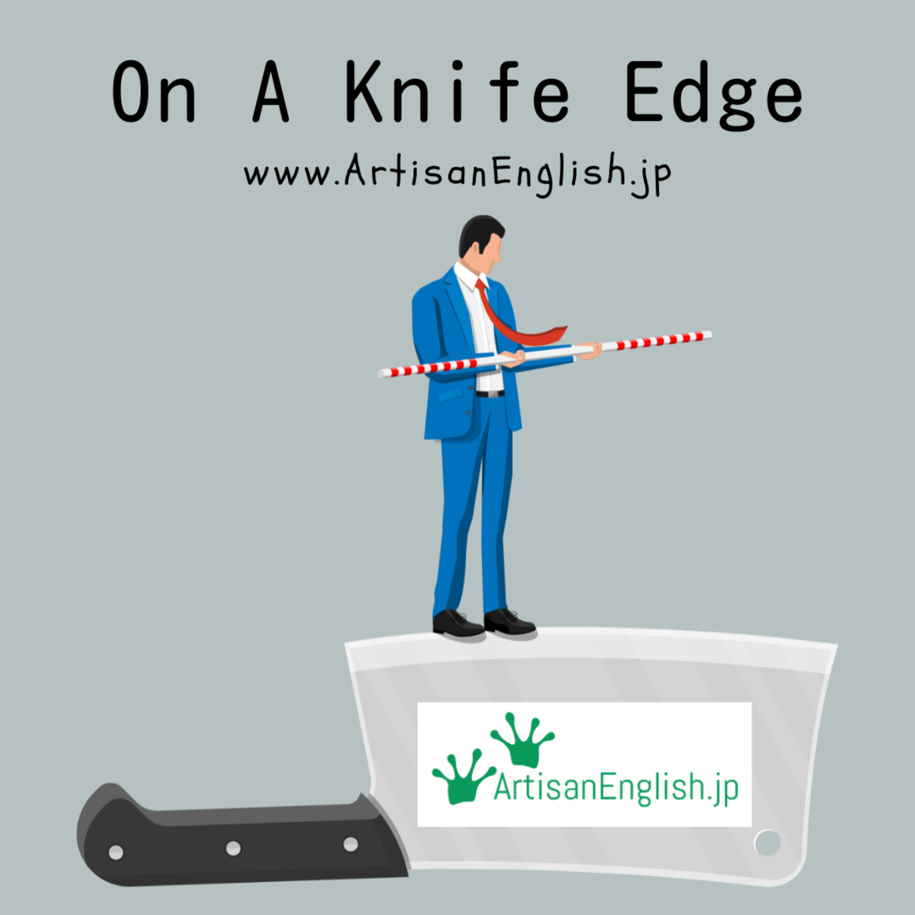 On A Knife Edge - ESL Idiom episode artwork