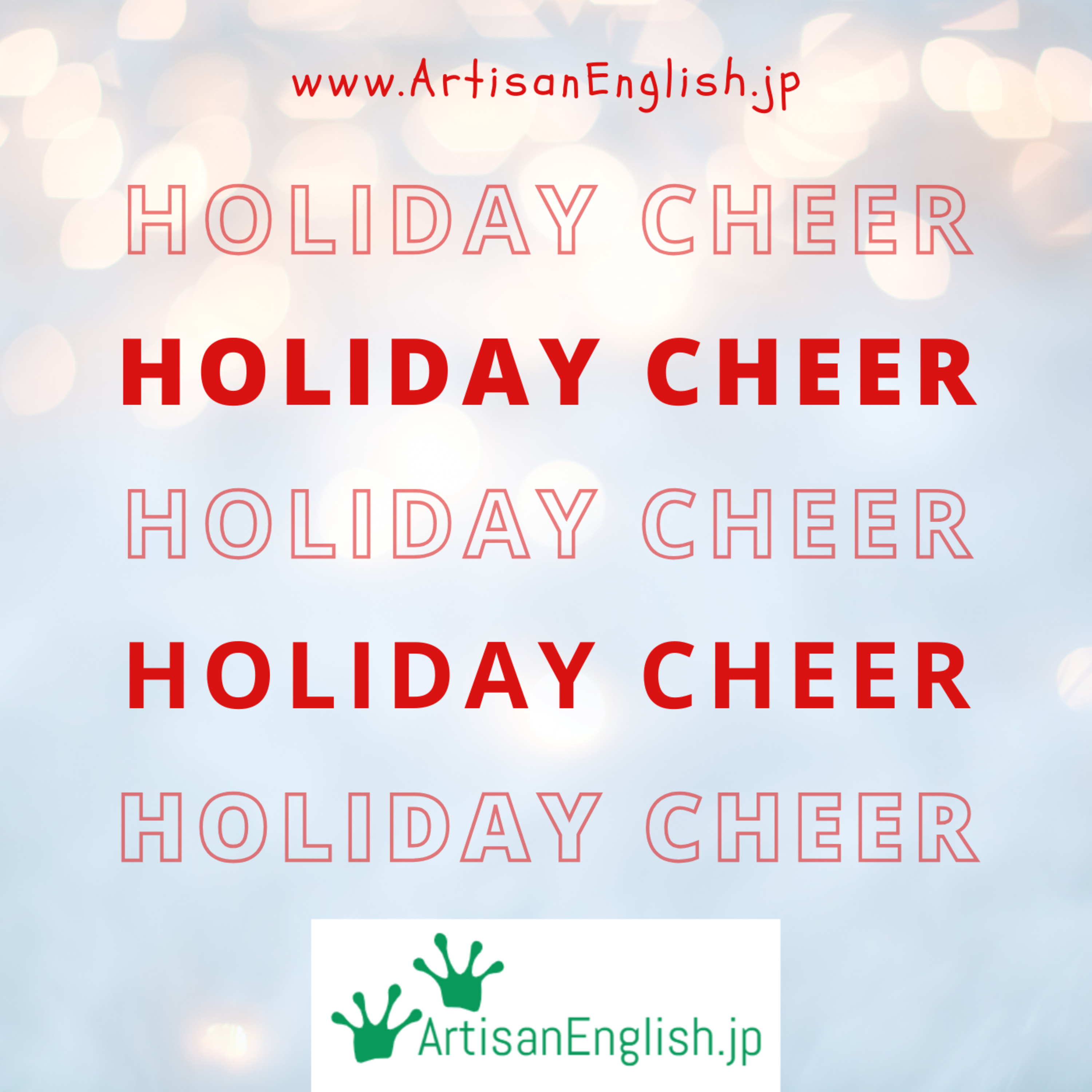 Holiday cheer - ESL Christmas Word of the Day episode artwork