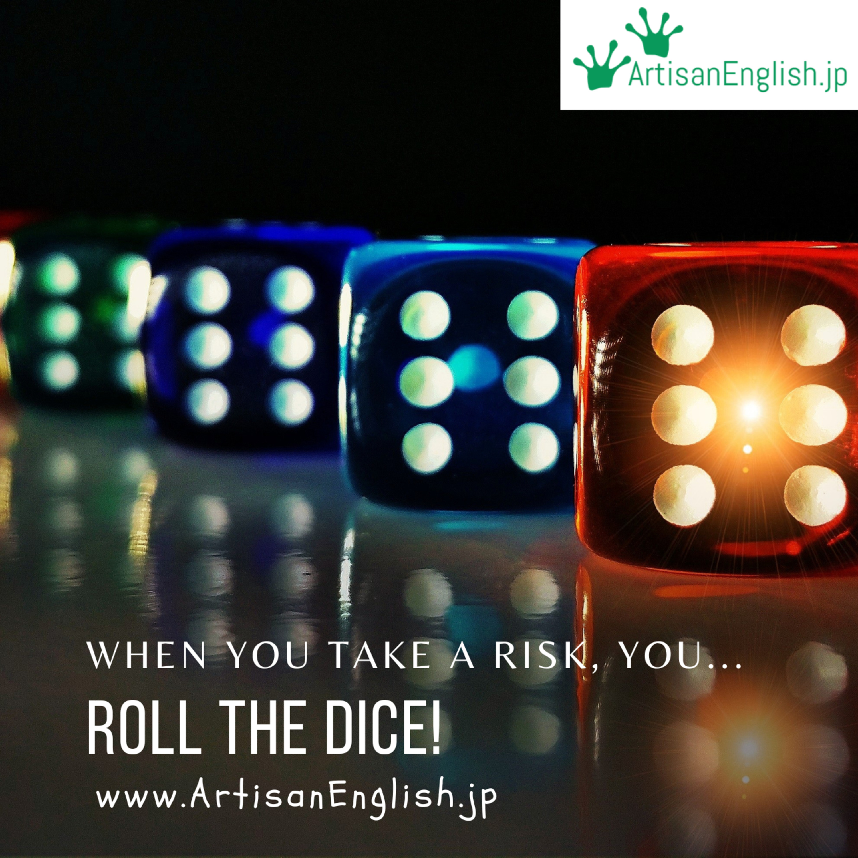 Roll the dice - ArtisanEnglish ESL Idiom episode artwork