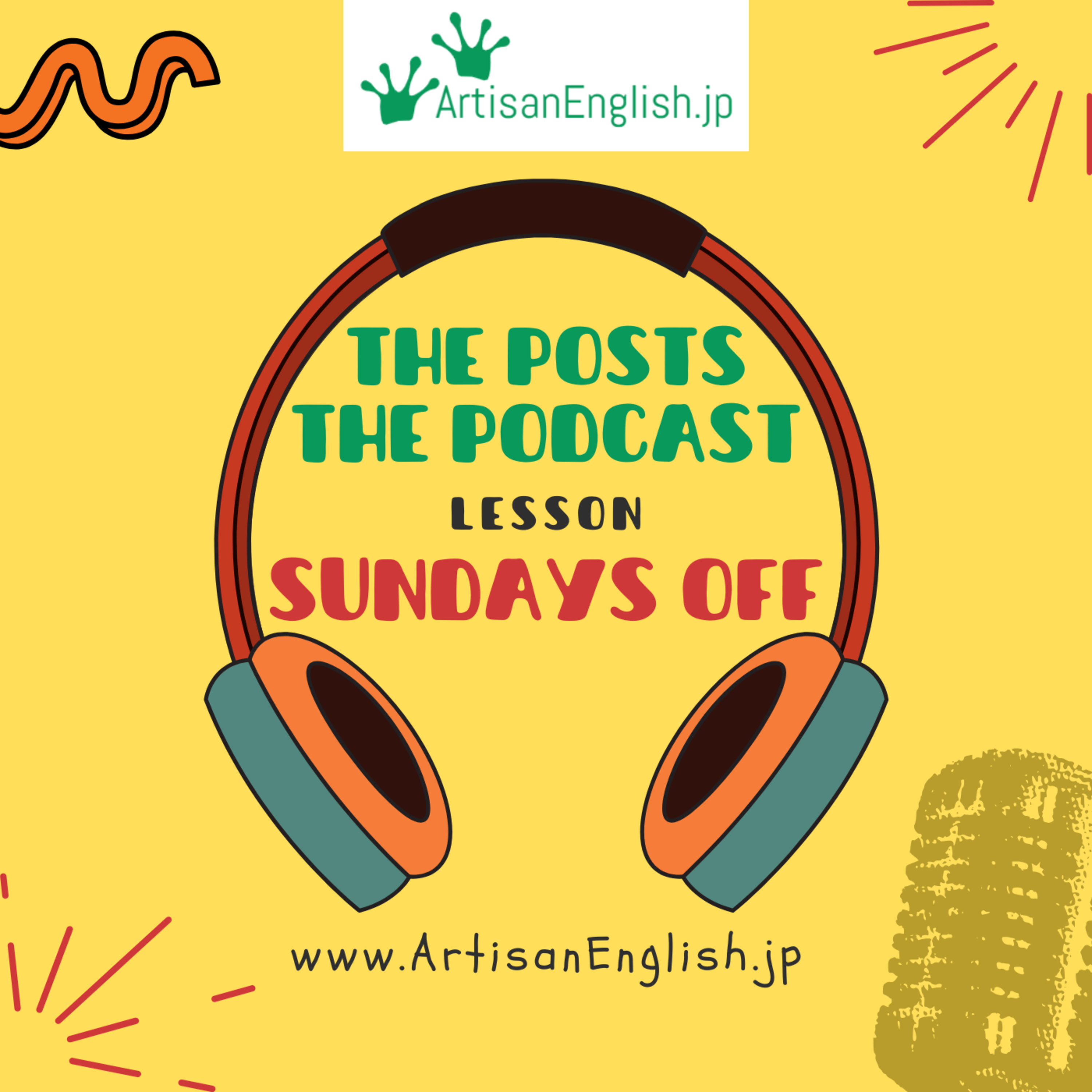 Sundays Off - ArtisanEnglish ESL Conversation Lesson episode artwork