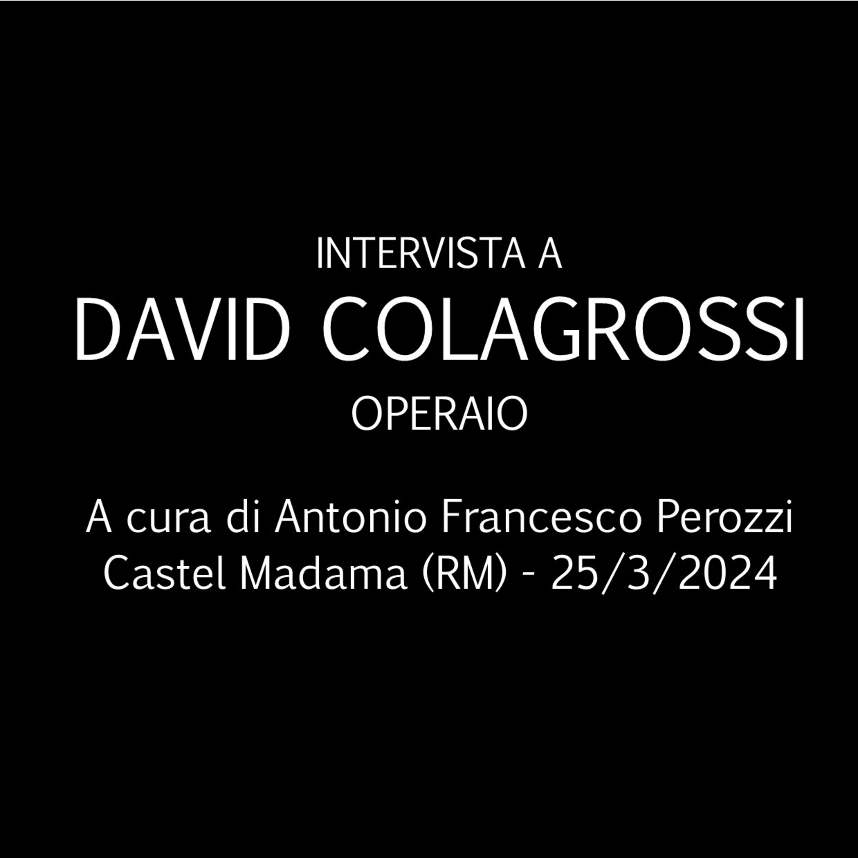 Il formicaio - Interviste dallo spazio abitato