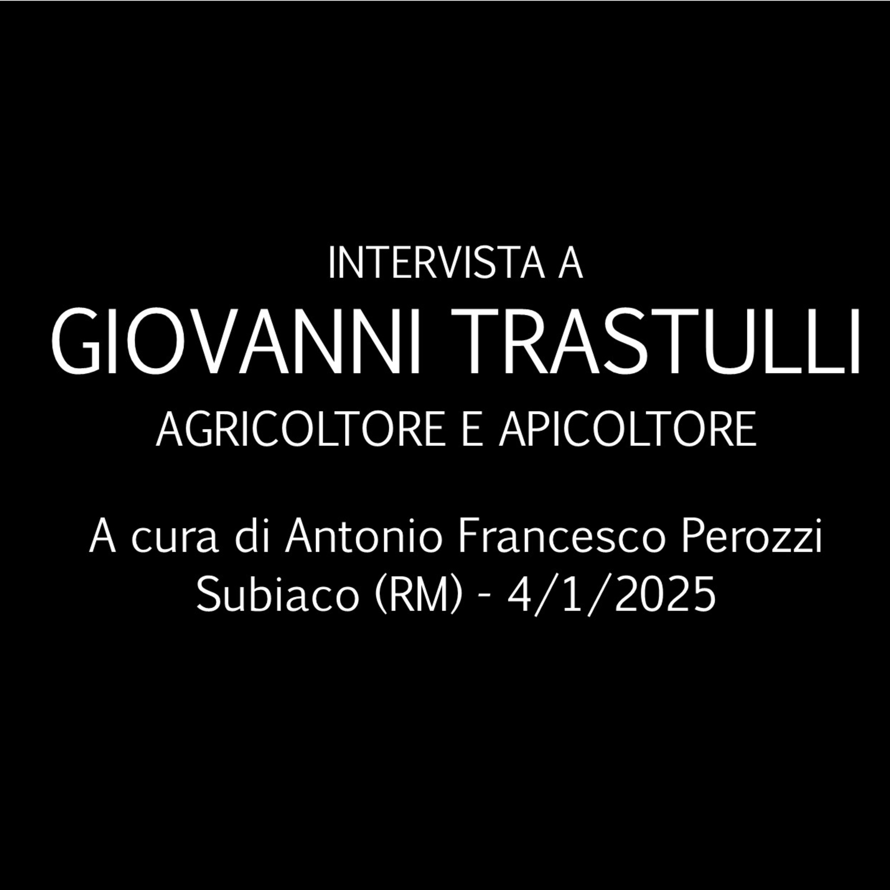 Il formicaio - Interviste dallo spazio abitato