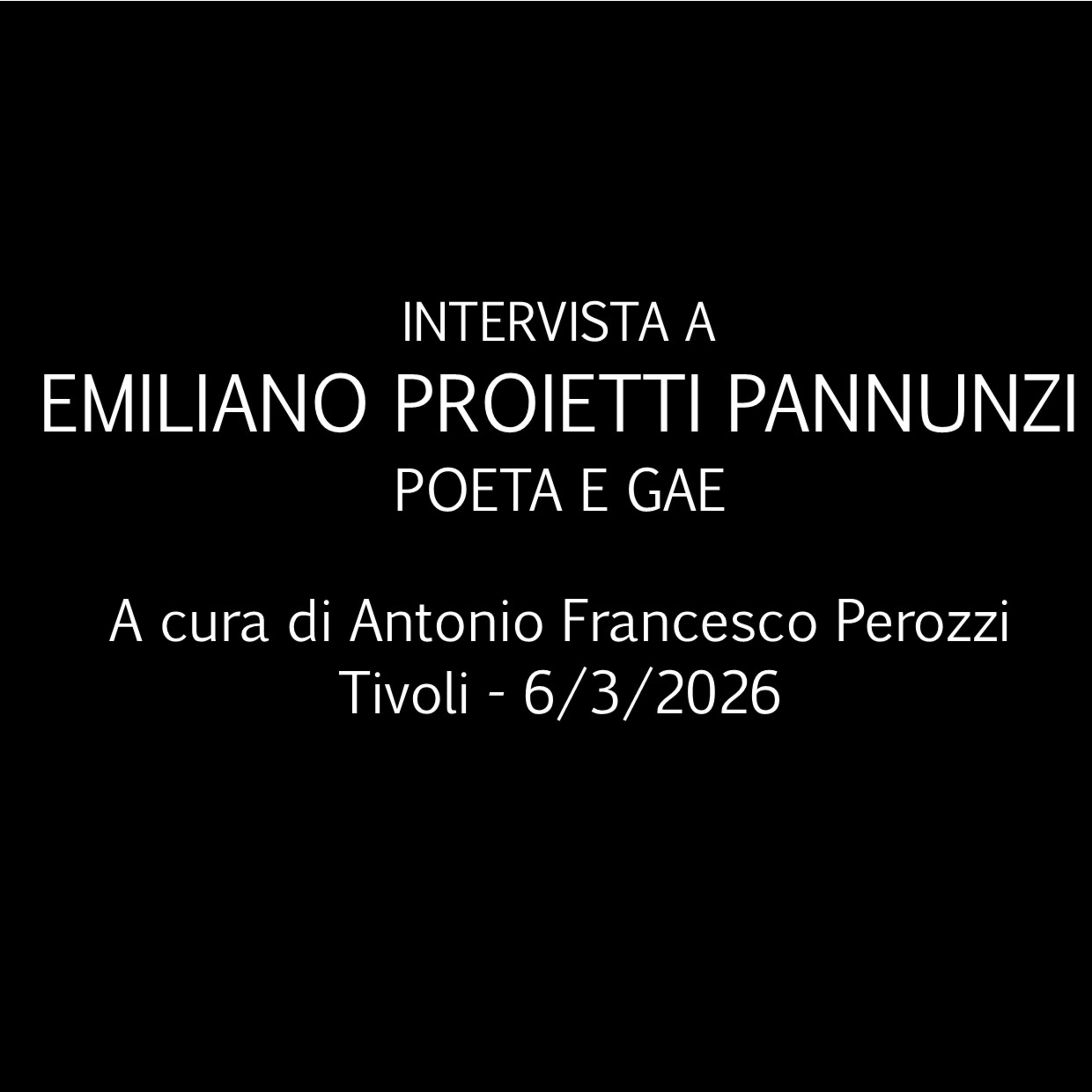 Episodio 30 - Emiliano Proietti Pannunzi: dalla natura alla politica episode artwork