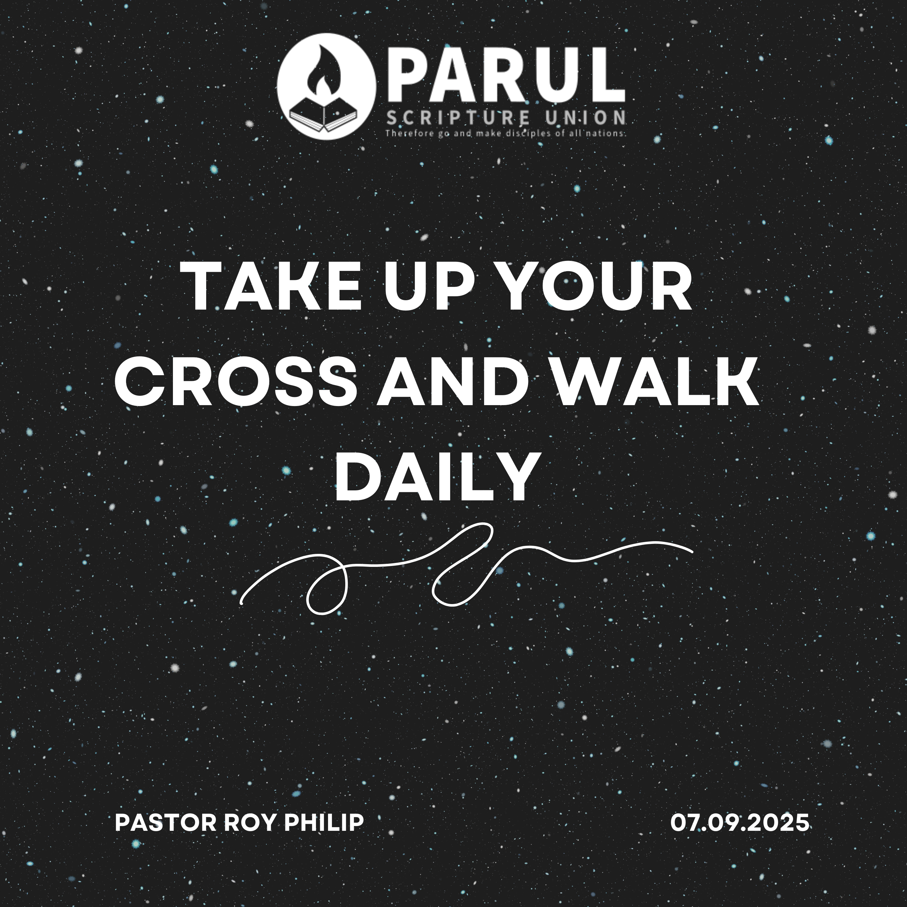 Take Up Your Cross And Walk Daily