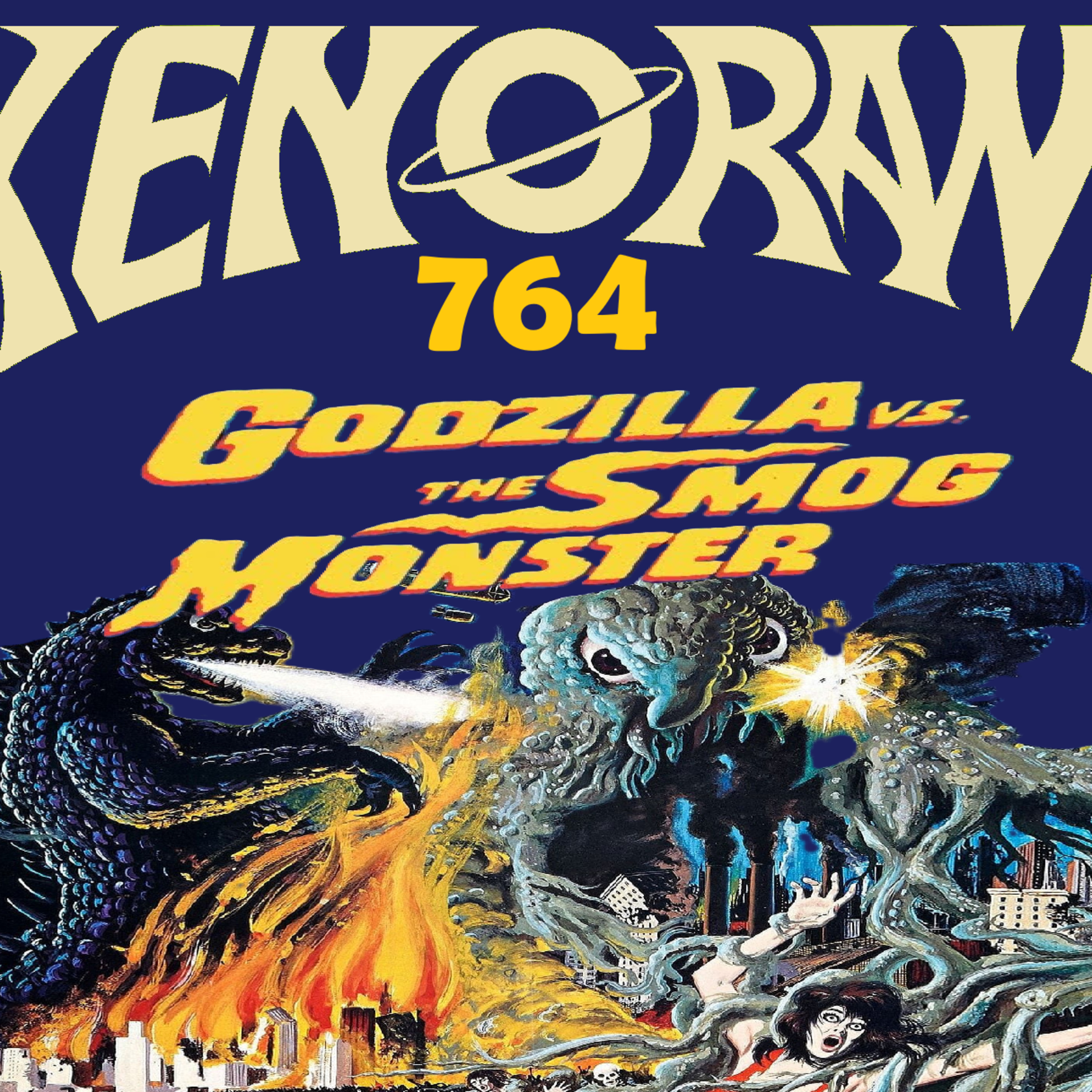 764. Godzilla saves the Earth from the Smog Monster! episode artwork