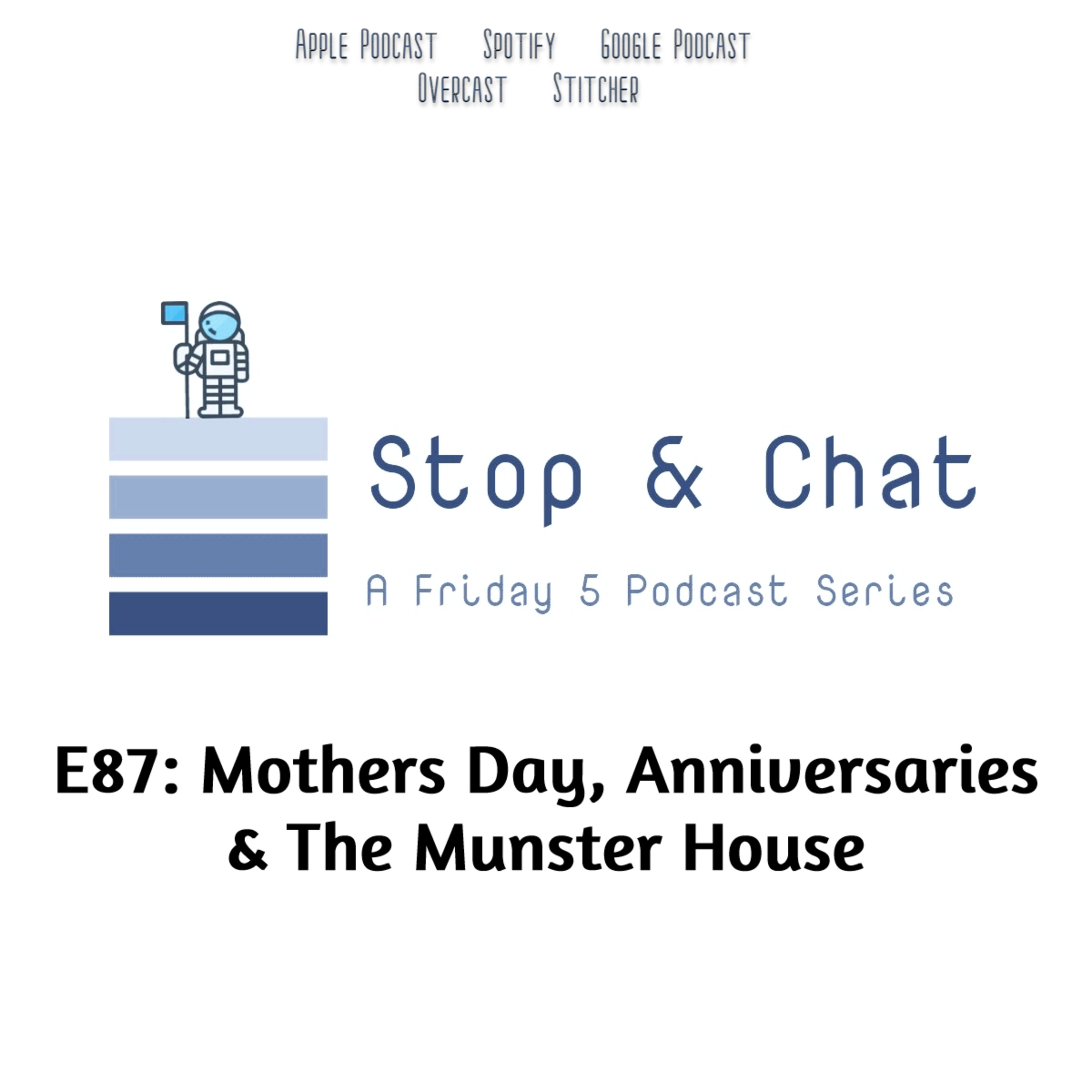 E87: Mothers Day, Anniversaries & The Munster House episode artwork