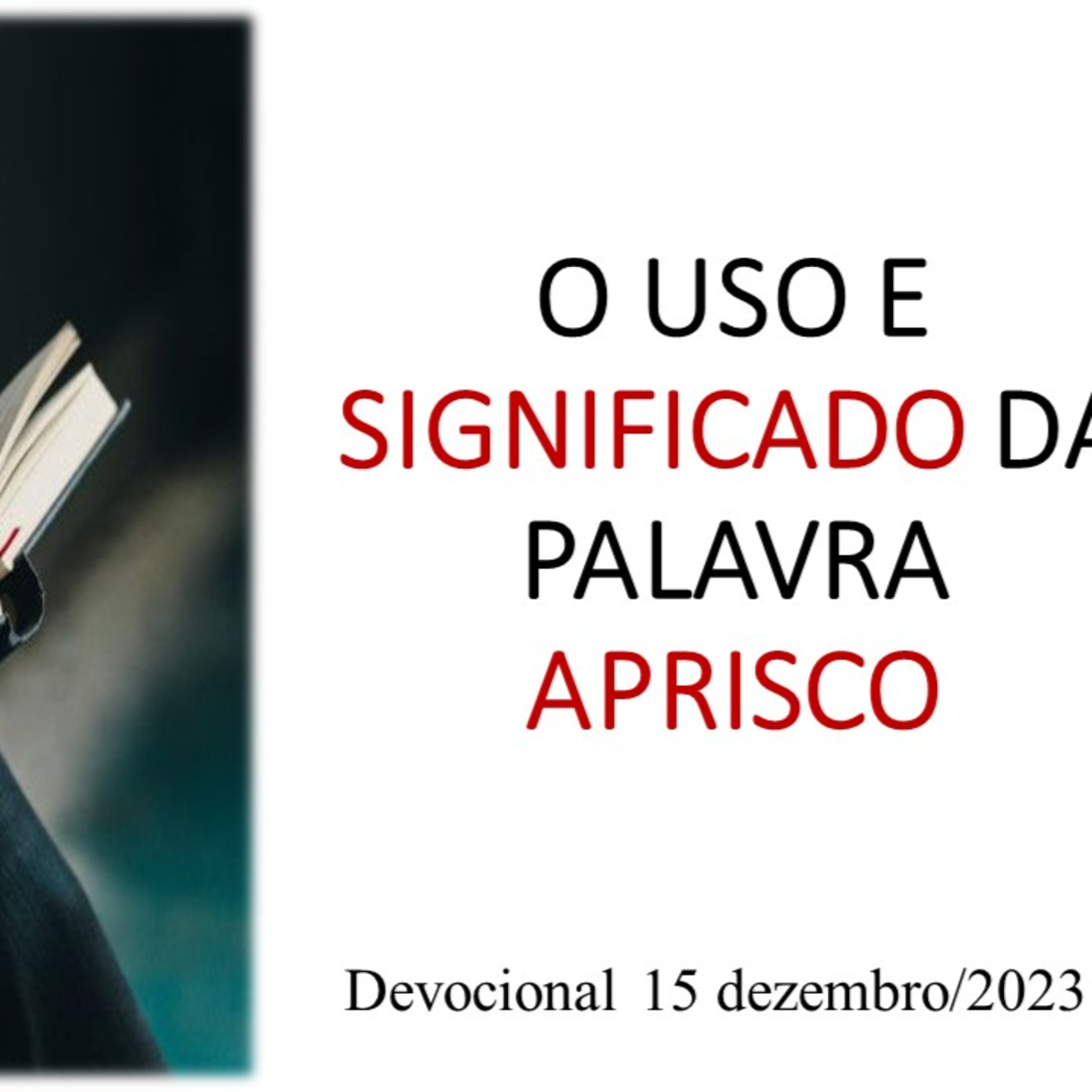 O USO E SIGNIFICADO DA PALAVRA APRISCO