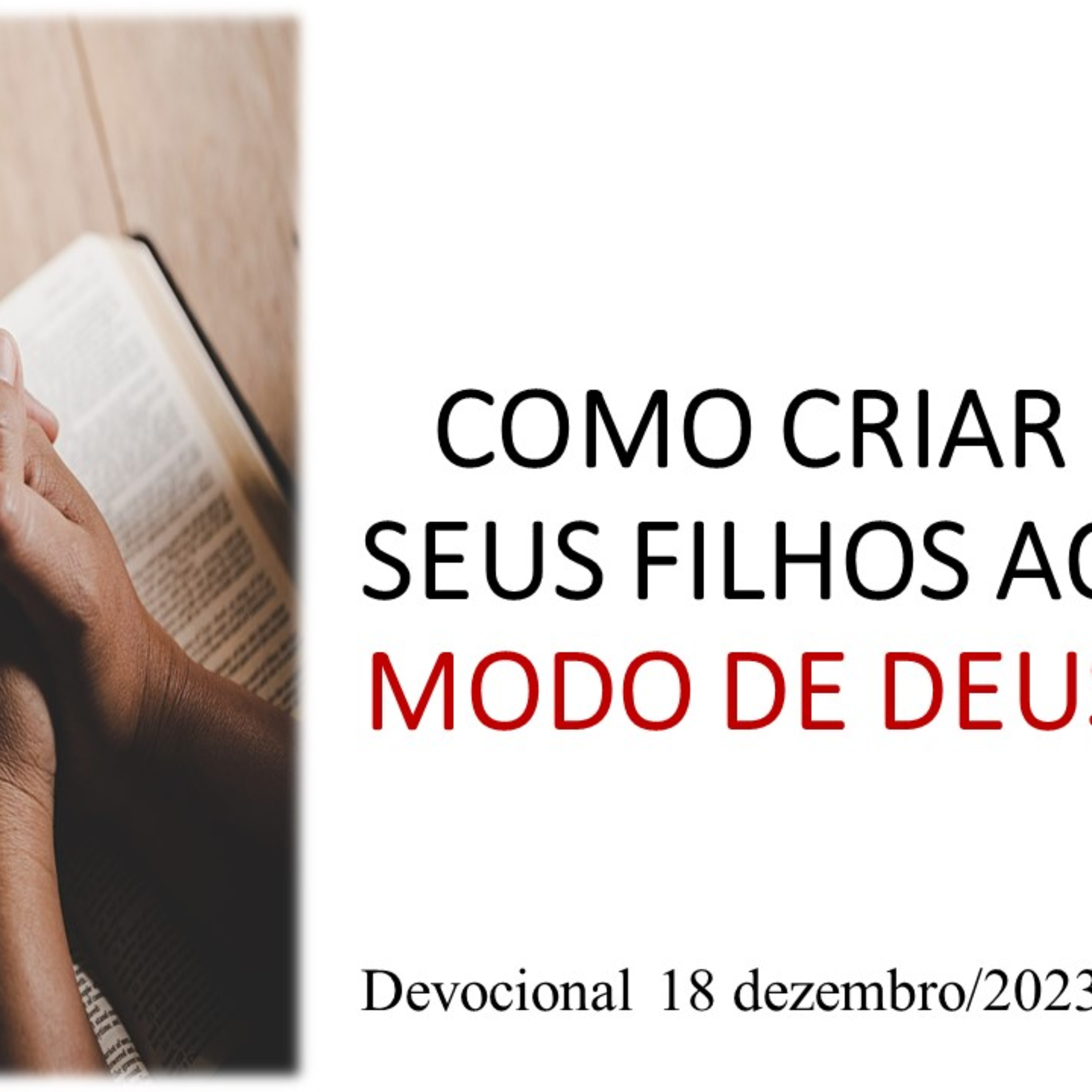 COMO CRIAR SEUS FILHOS AO MODO DE DEUS episode artwork