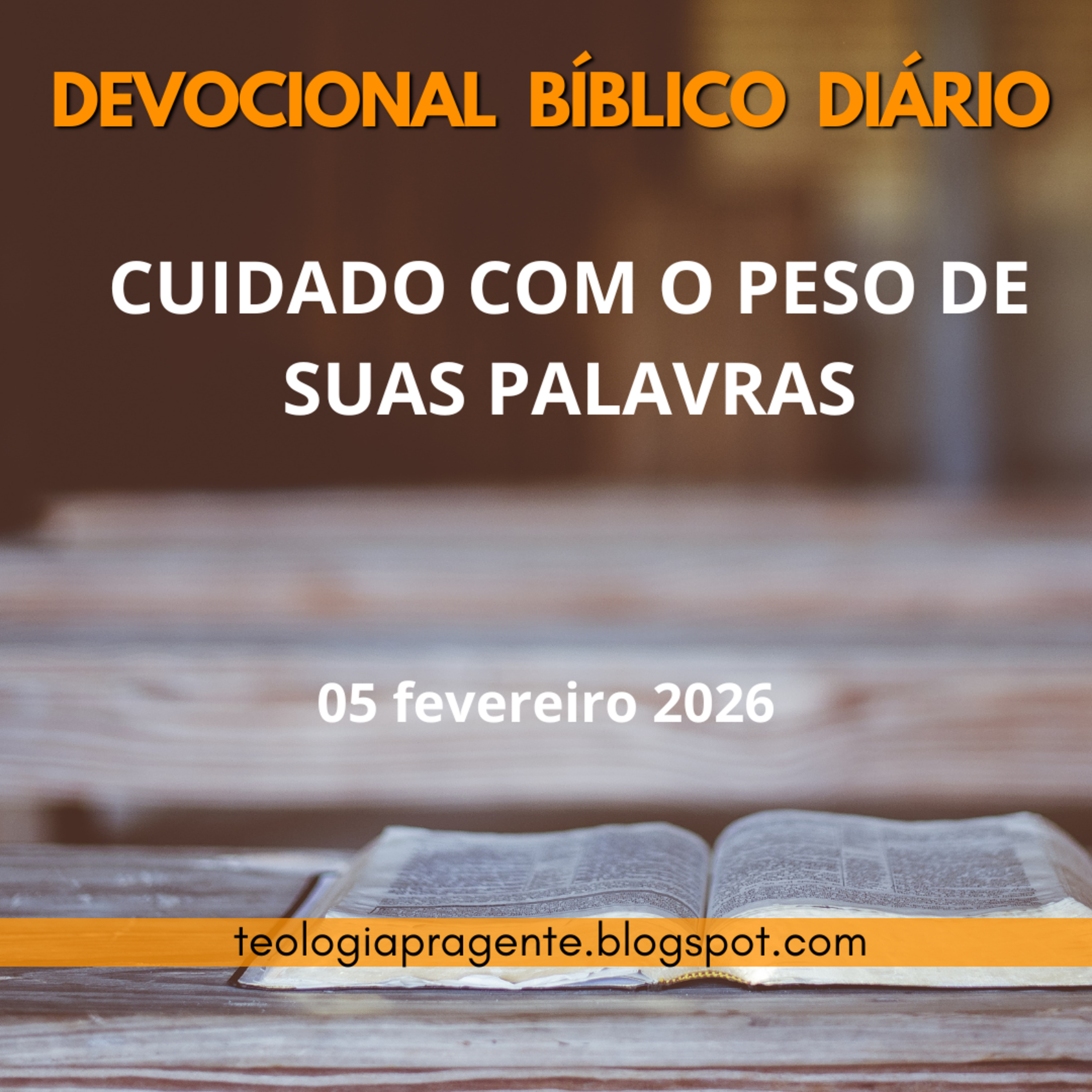 CUIDADO COM O PESO DE SUAS PALAVRAS episode artwork