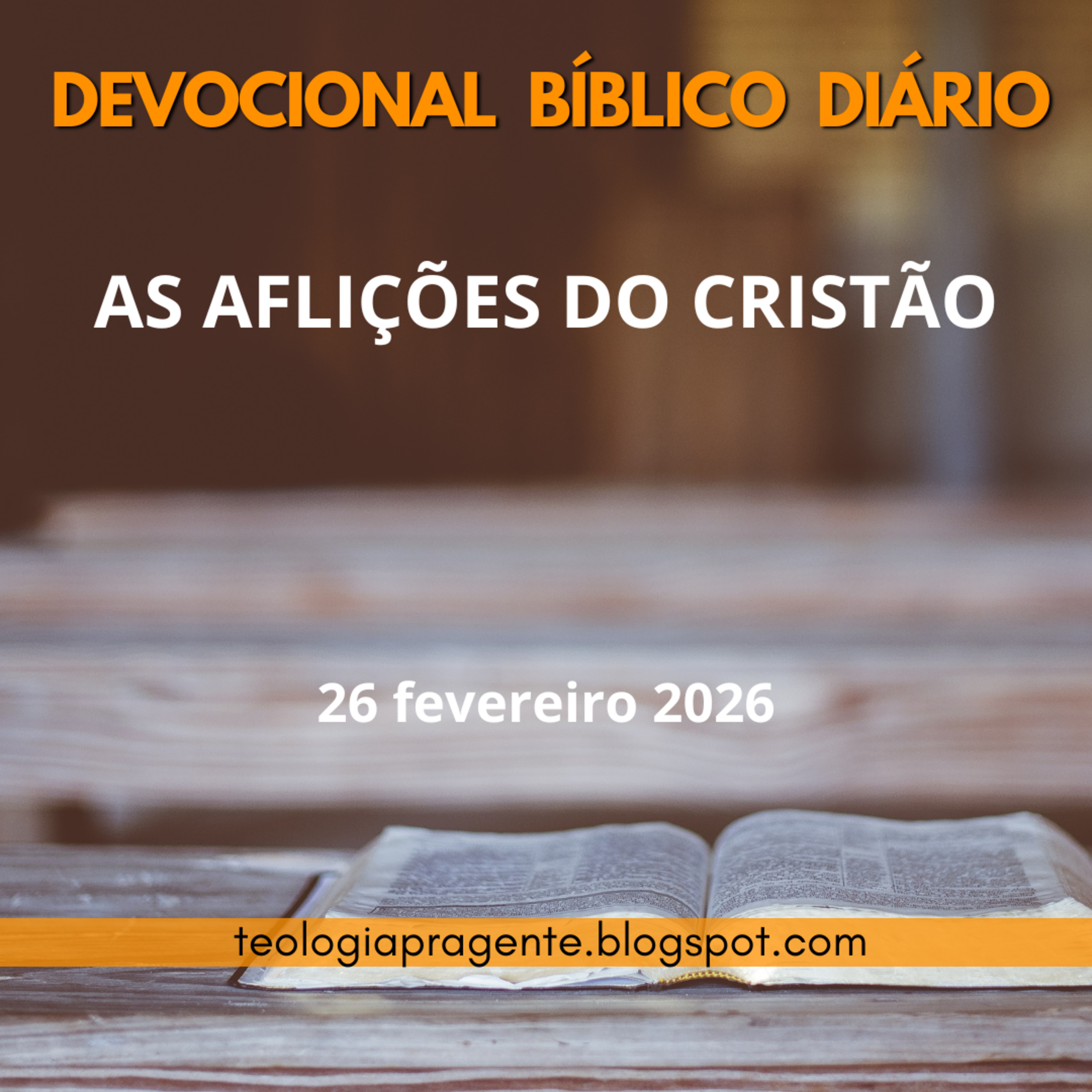 AS AFLIÇÕES DO CRISTÃO