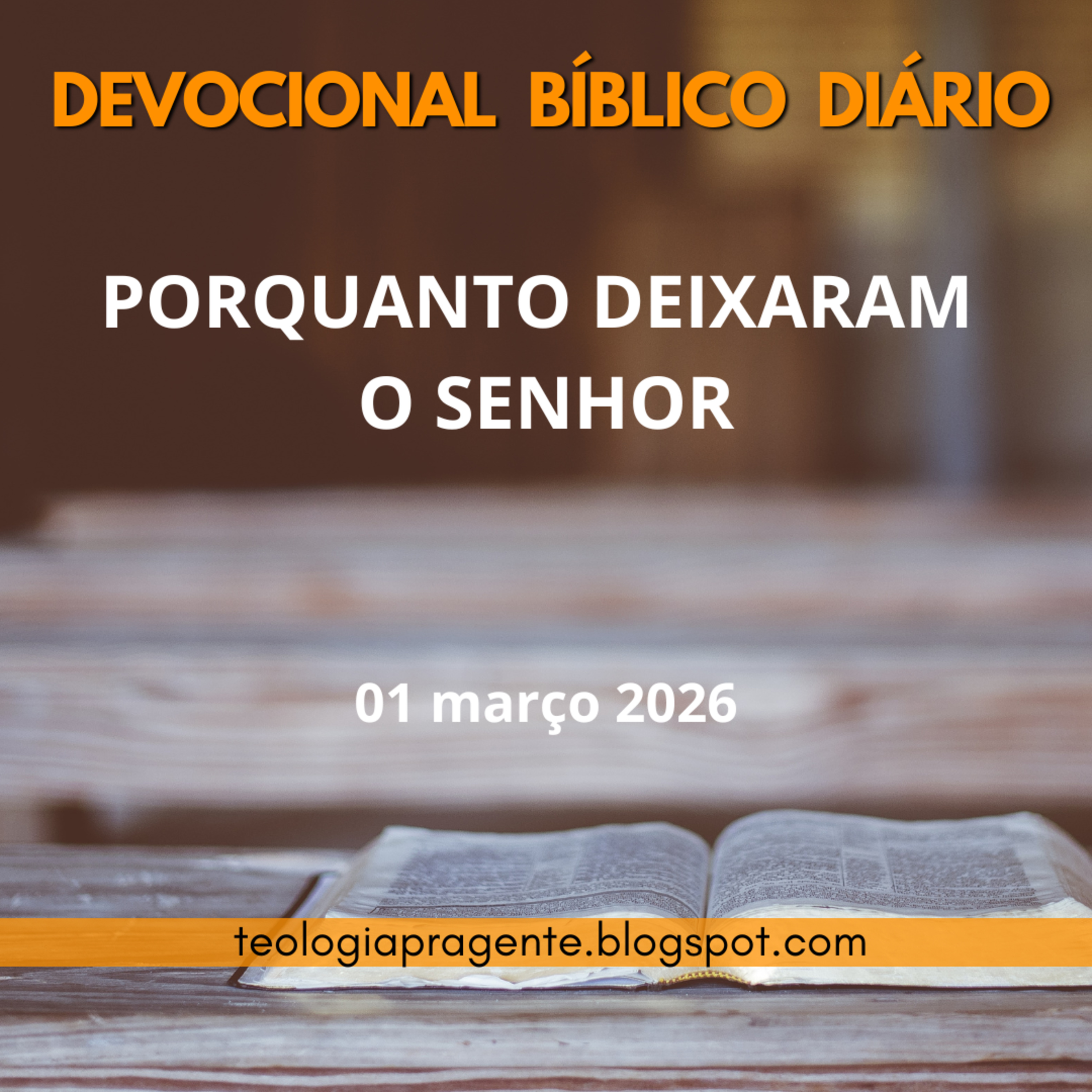 PORQUANTO DEIXARAM O SENHOR episode artwork