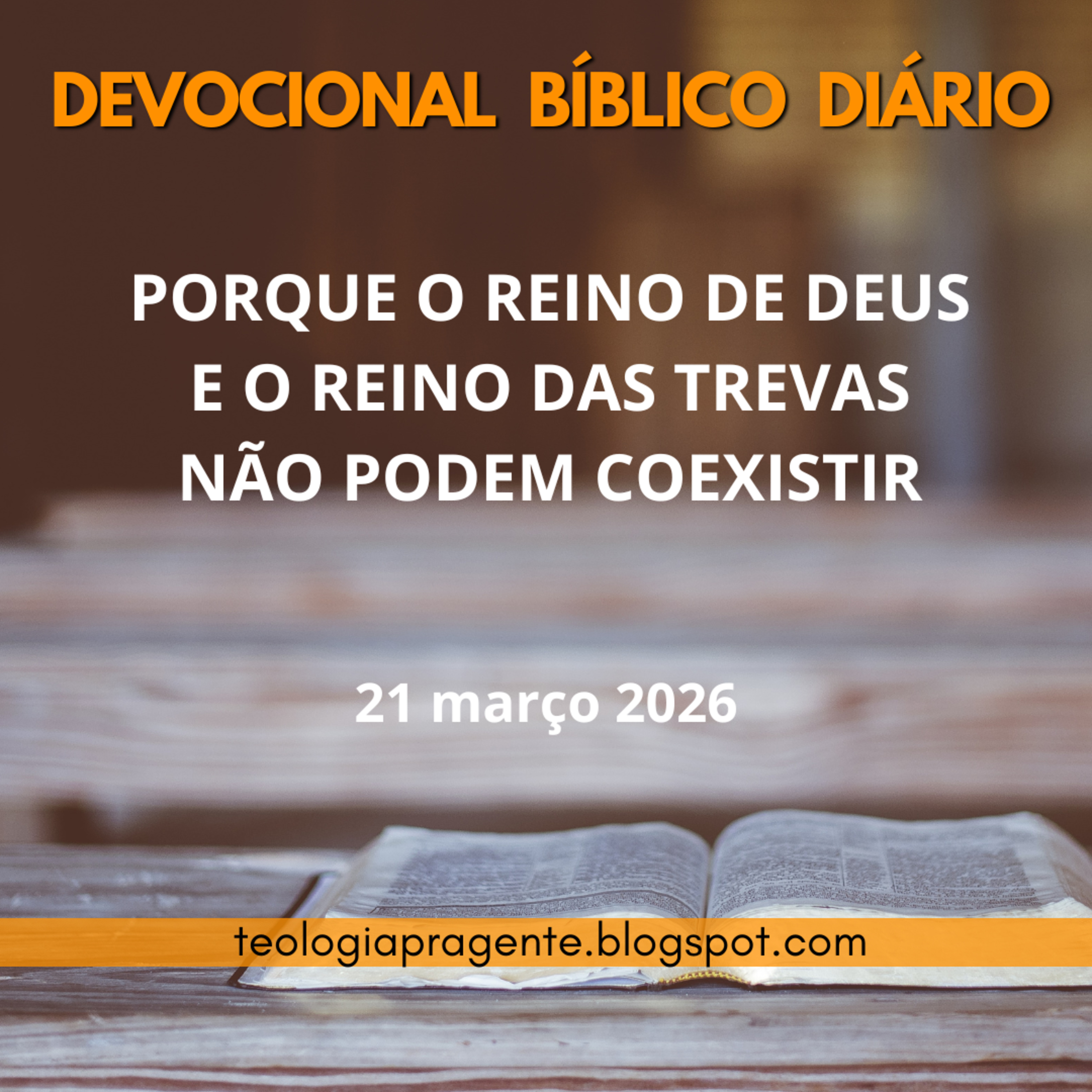 PORQUE O REINO DE DEUS E O REINO DAS TREVAS NÃO PODEM COEXISTIR? episode artwork