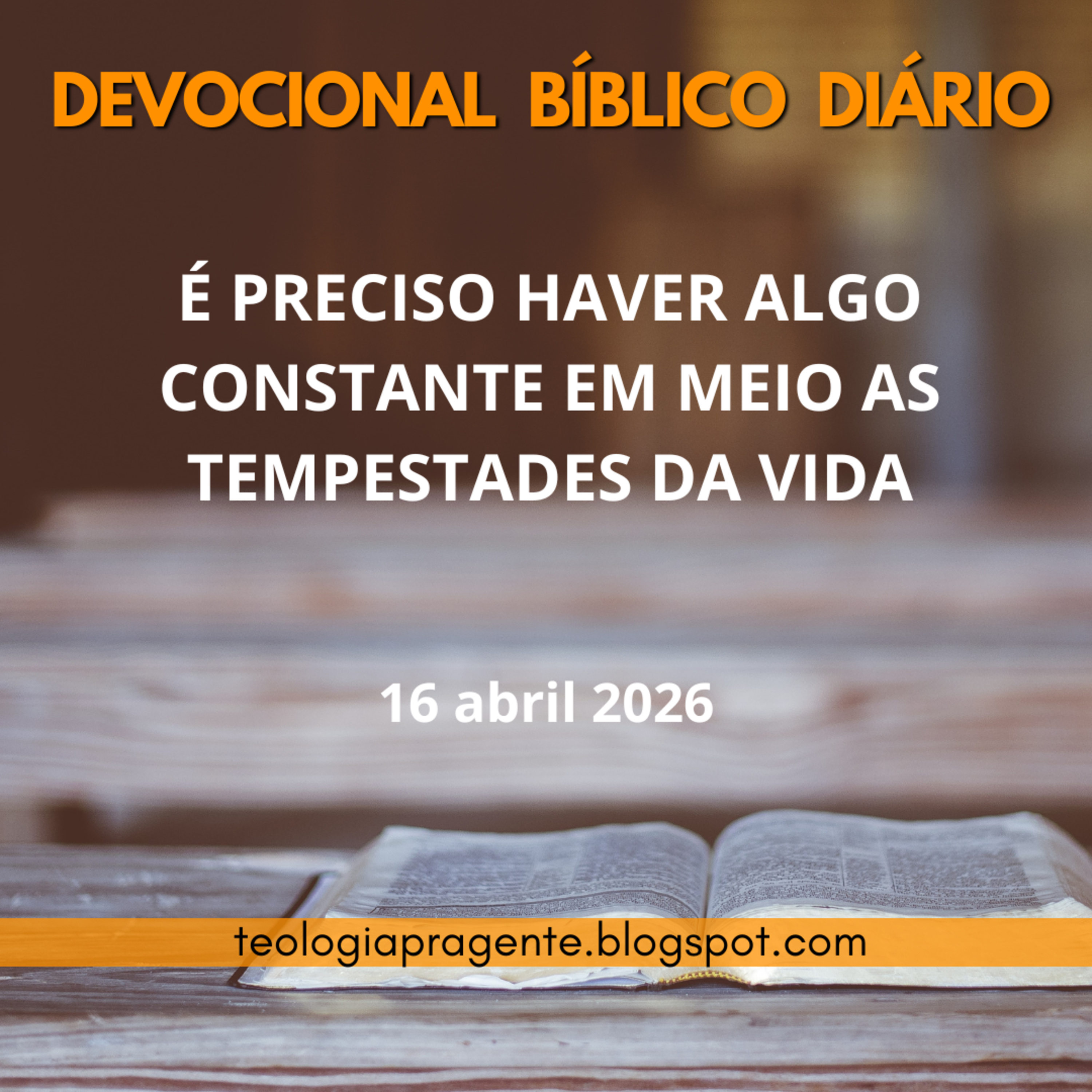 É PRECISO HAVER ALGO CONSTANTE EM MEIO AS TEMPESTADES DA VIDA episode artwork