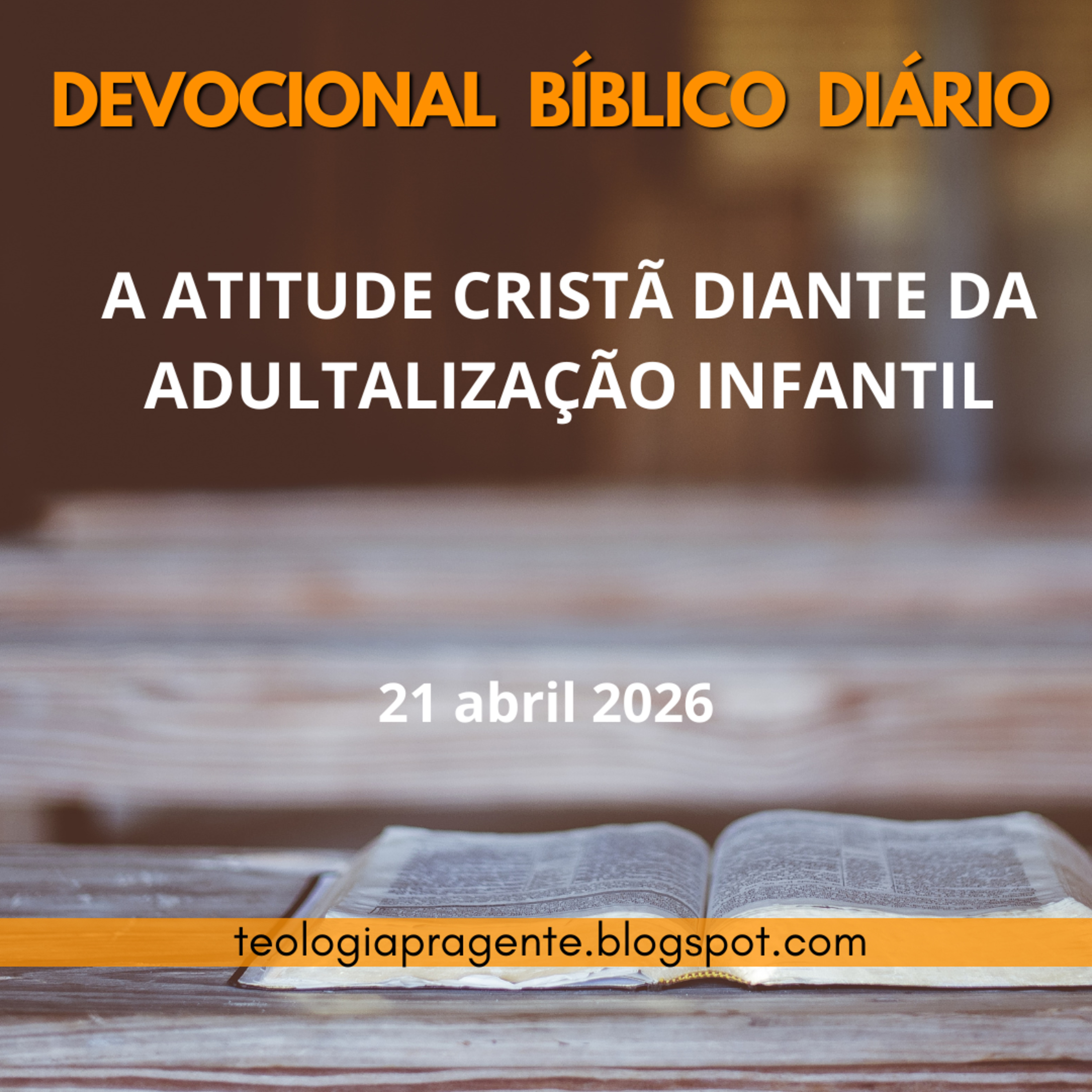 A ATITUDE CRISTÃ DIANTE DA ADULTALIZAÇÃO INFANTIL episode artwork