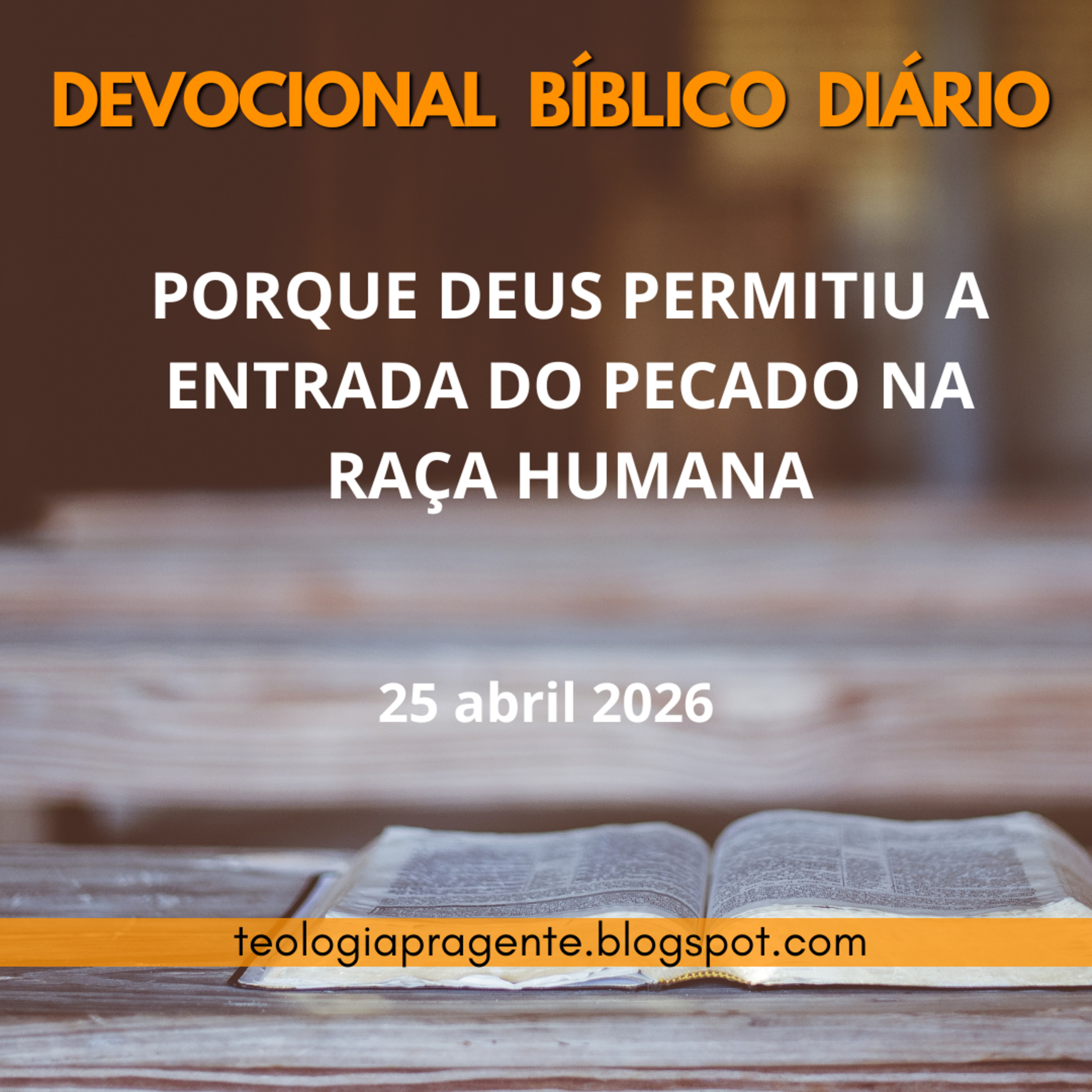PORQUE DEUS PERMITIU A ENTRADA DO PECADO NA RAÇA HUMANA episode artwork