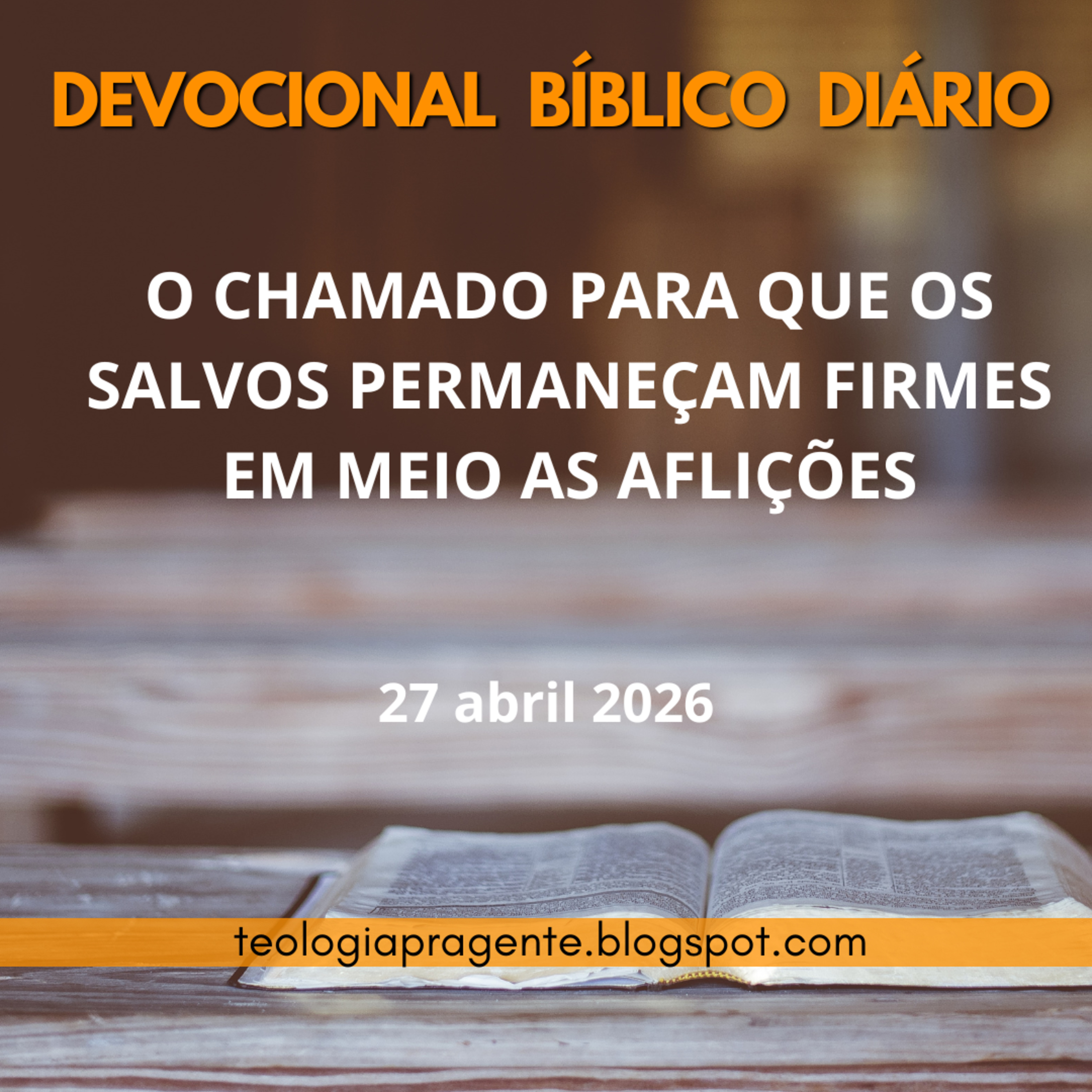O CHAMADO PARA QUE OS SALVOS PERMANEÇAM FIRMES EM MEIO AS AFLIÇÕES episode artwork