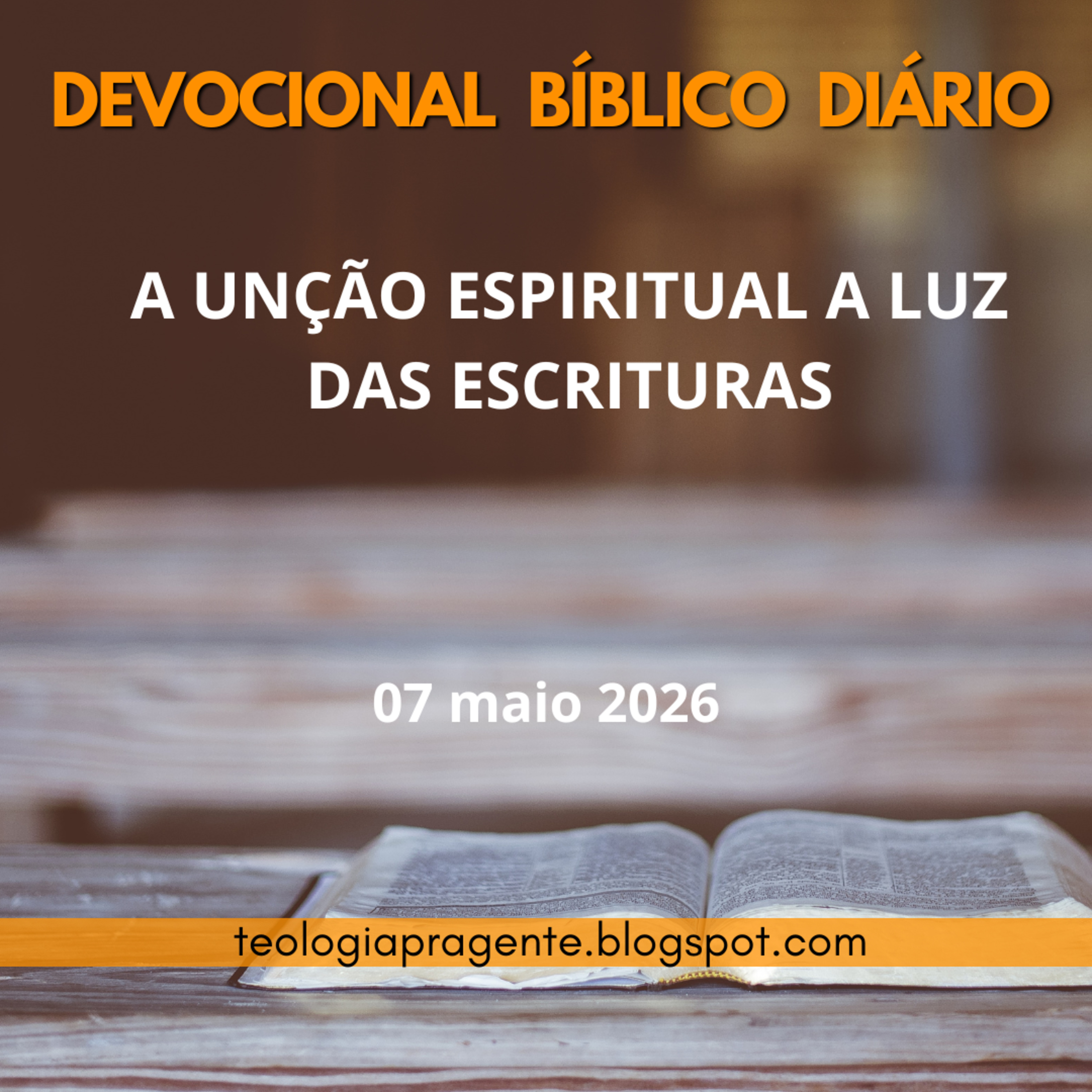 A UNÇÃO ESPIRITUAL A LUZ DAS ESCRITURAS episode artwork