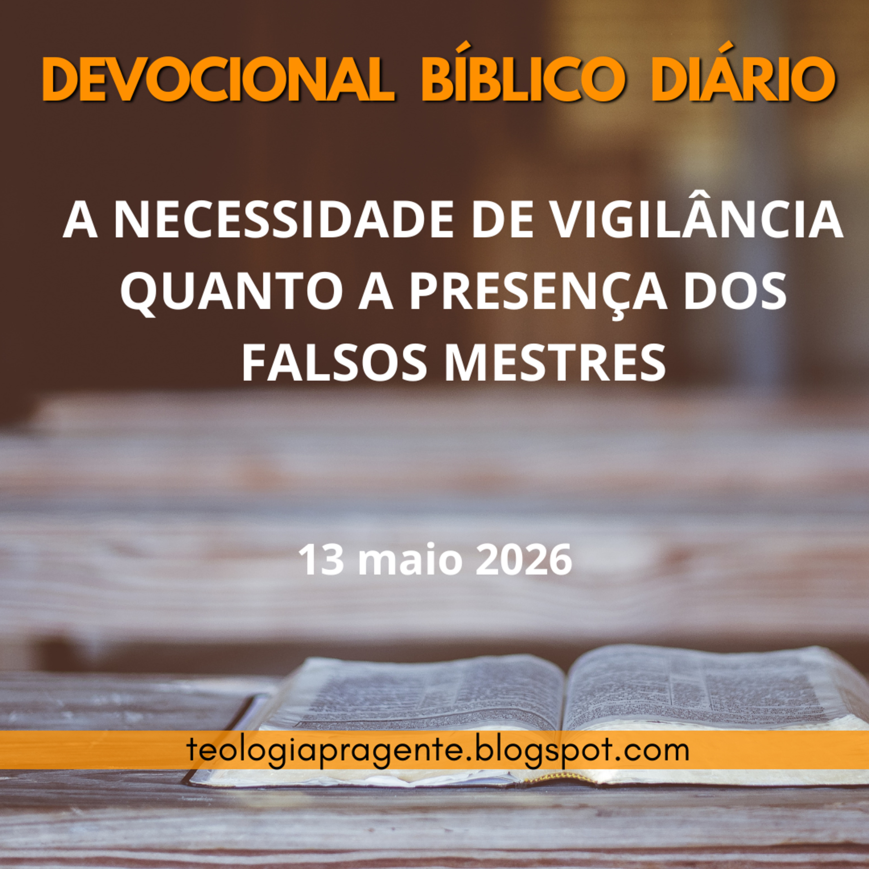 A NECESSIDADE DE VIGILÂNCIA QUANTO A PRESENÇA DOS FALSOS MESTRES episode artwork