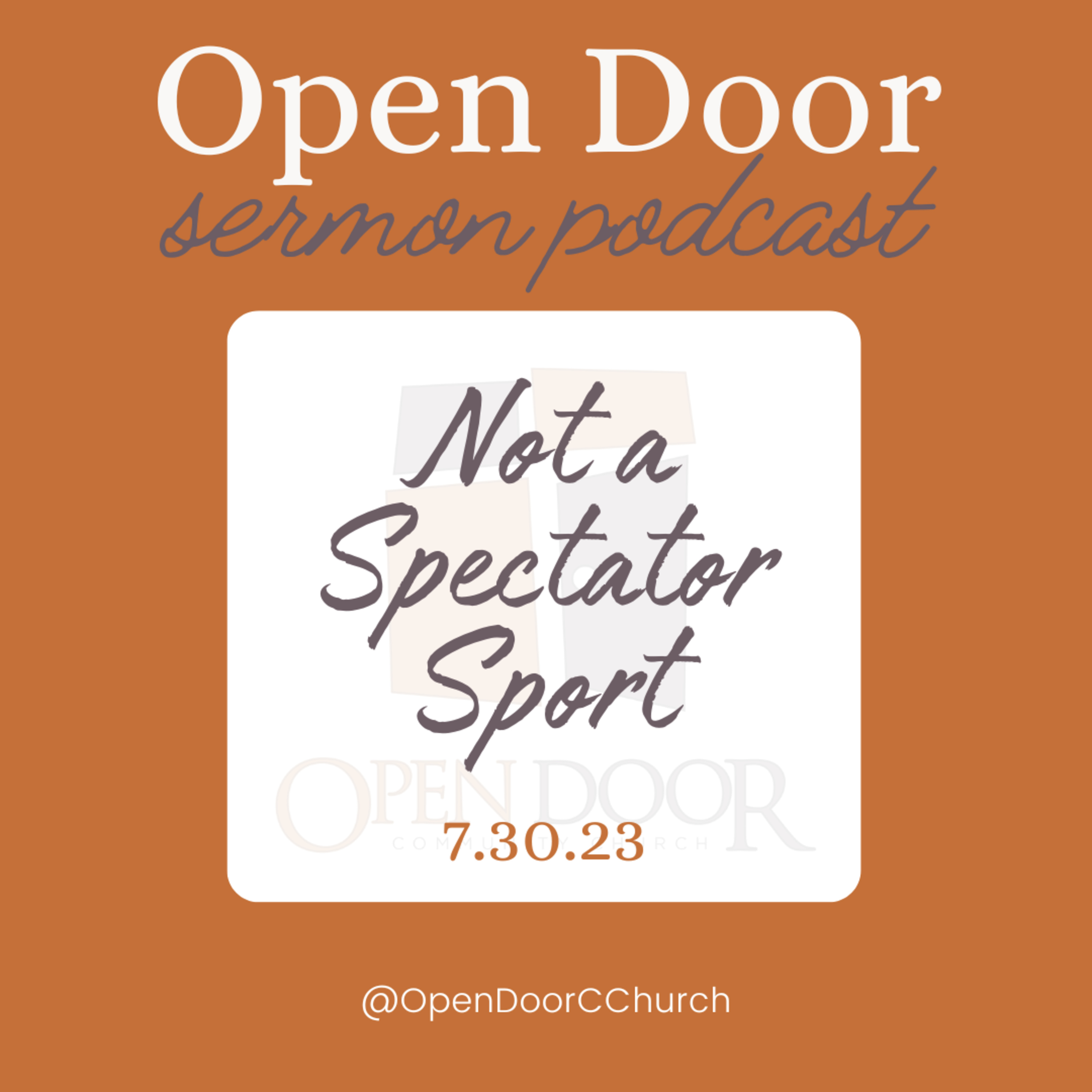 Not A Spectator Sport (7.30.23) episode artwork