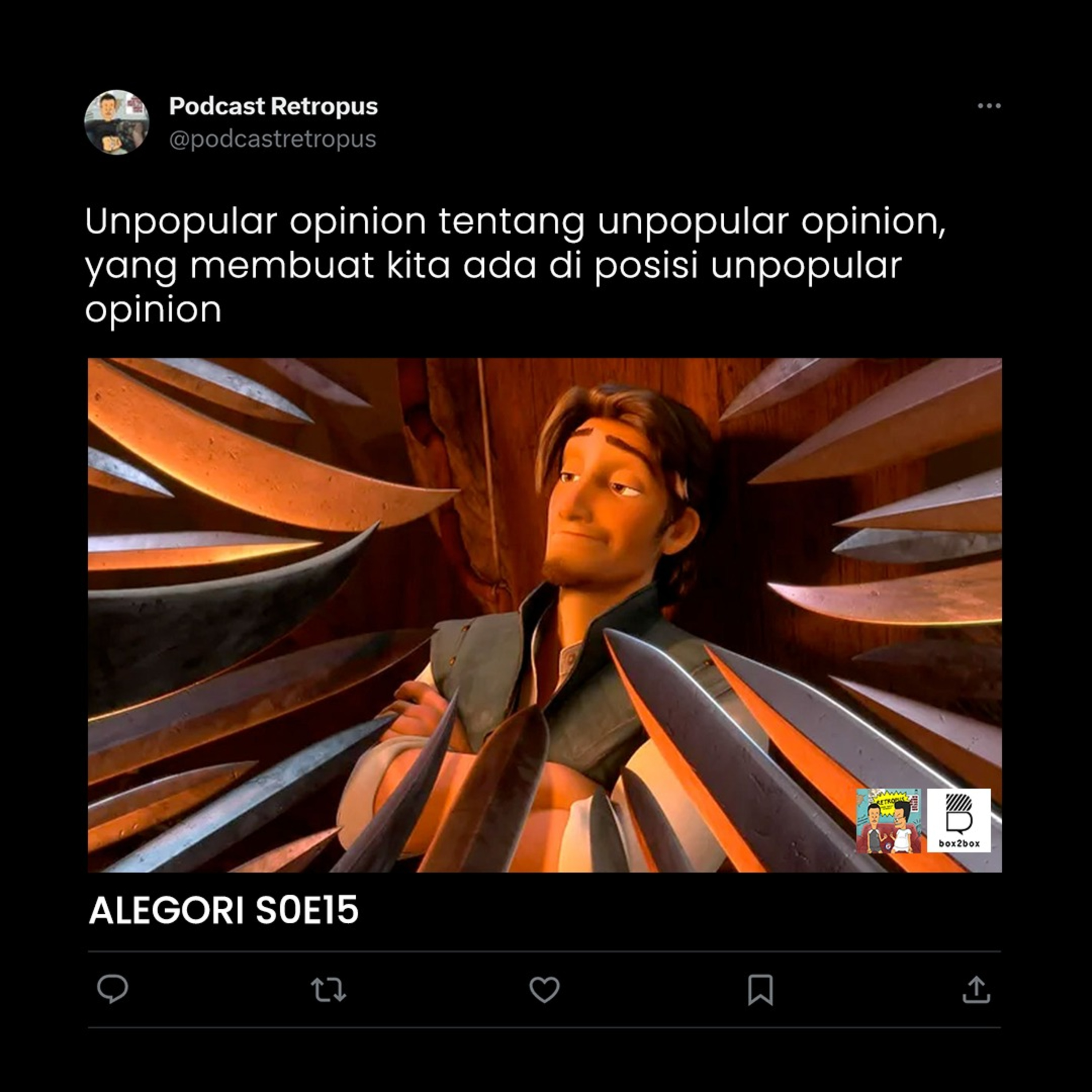 Alegori S0E15: Unpopular Opinion yang Tidak Terlalu Unpopular episode artwork