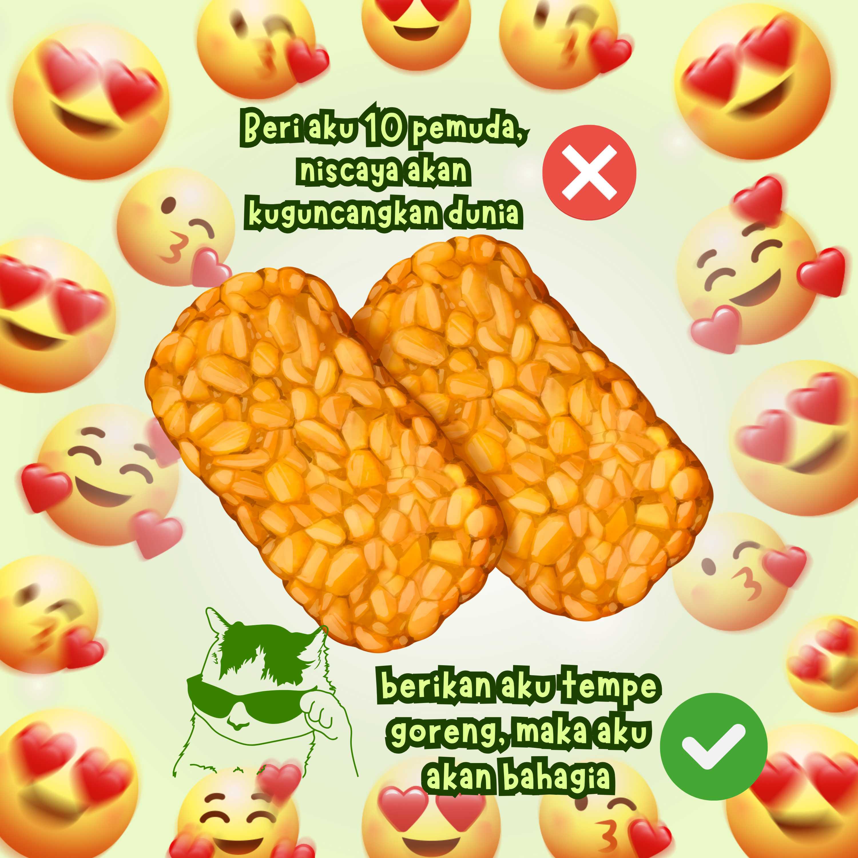 Jujur, sepotong tempe aja udah bikin aku bahagia episode artwork
