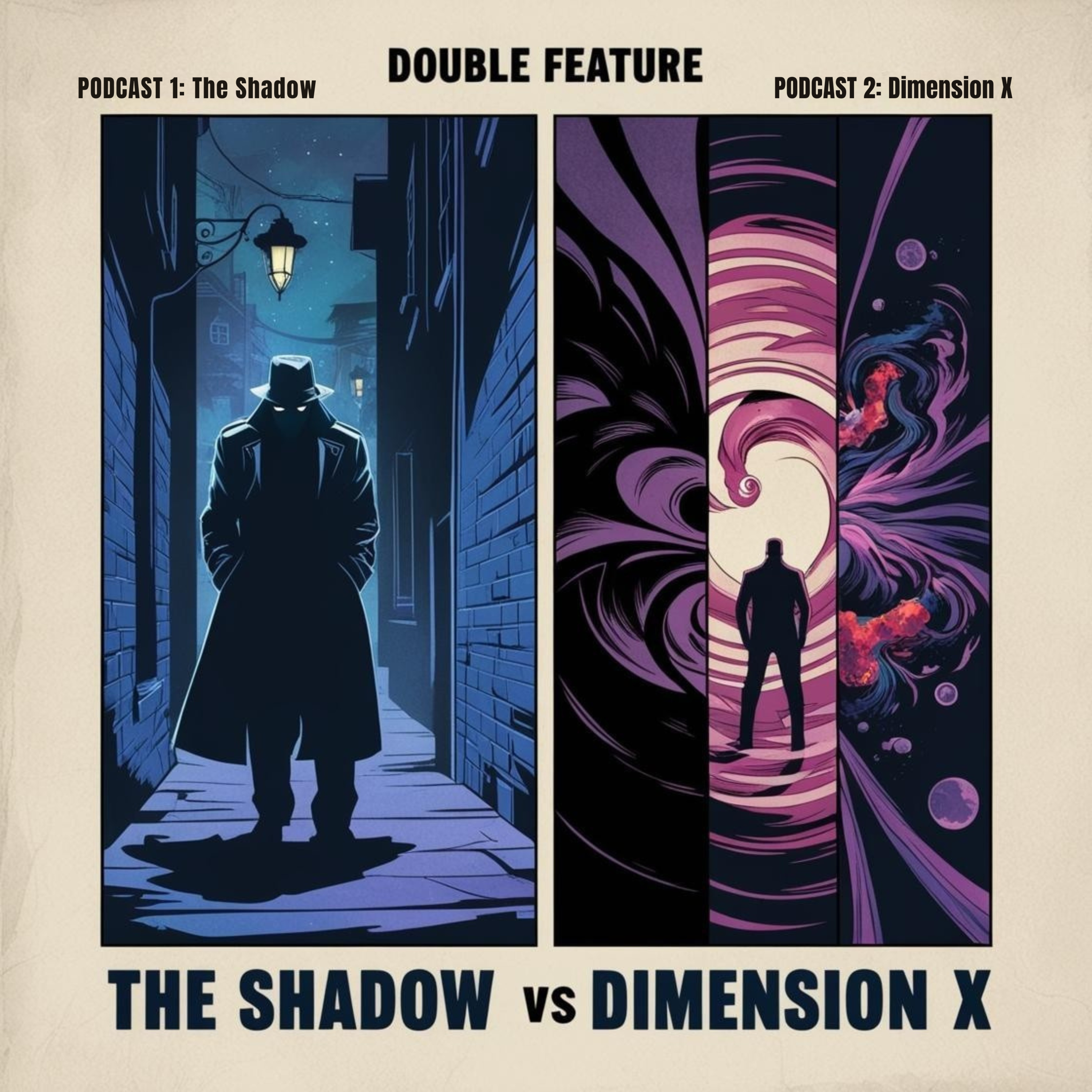 The Shadow: The Shadow Returns (11-12-1939) / Dimension X: Outer Limit (04-08-1950) episode artwork