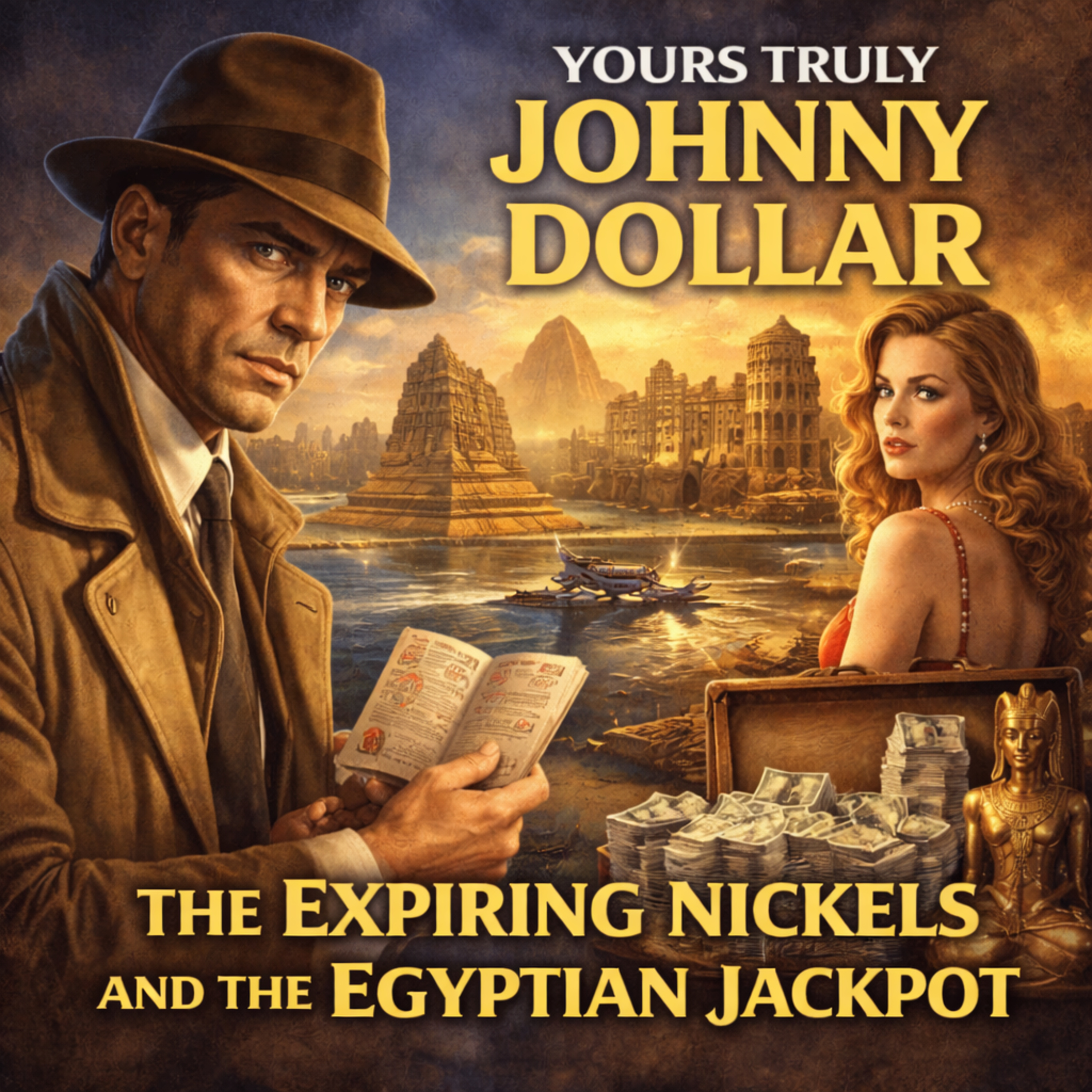 Yours Truly, Johnny Dollar: The Expiring Nickels and the Egyptian Jackpot (09-04-1949) episode artwork