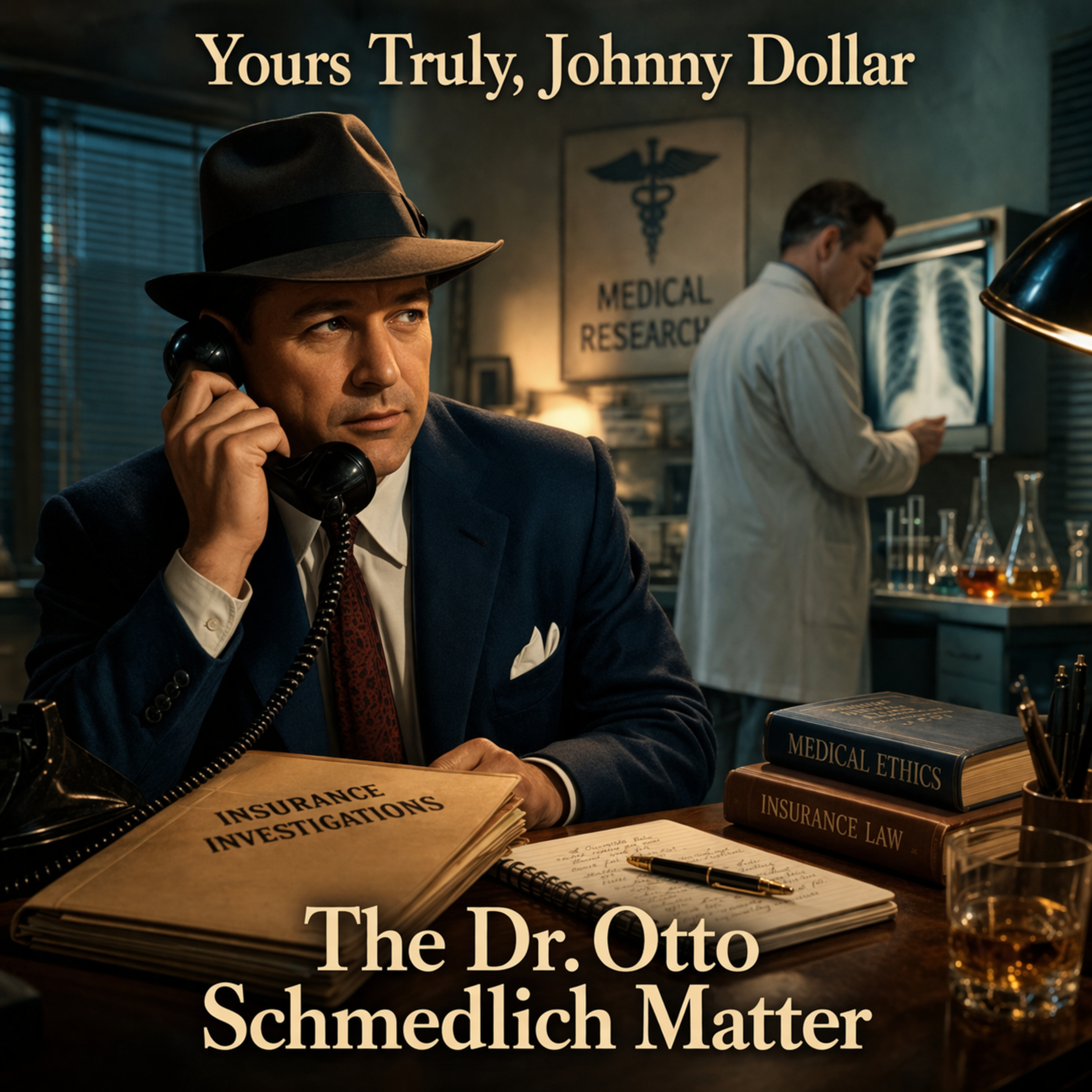 Yours Truly, Johnny Dollar: The Dr. Otto Schmedlich Matter (10-15-1949) episode artwork