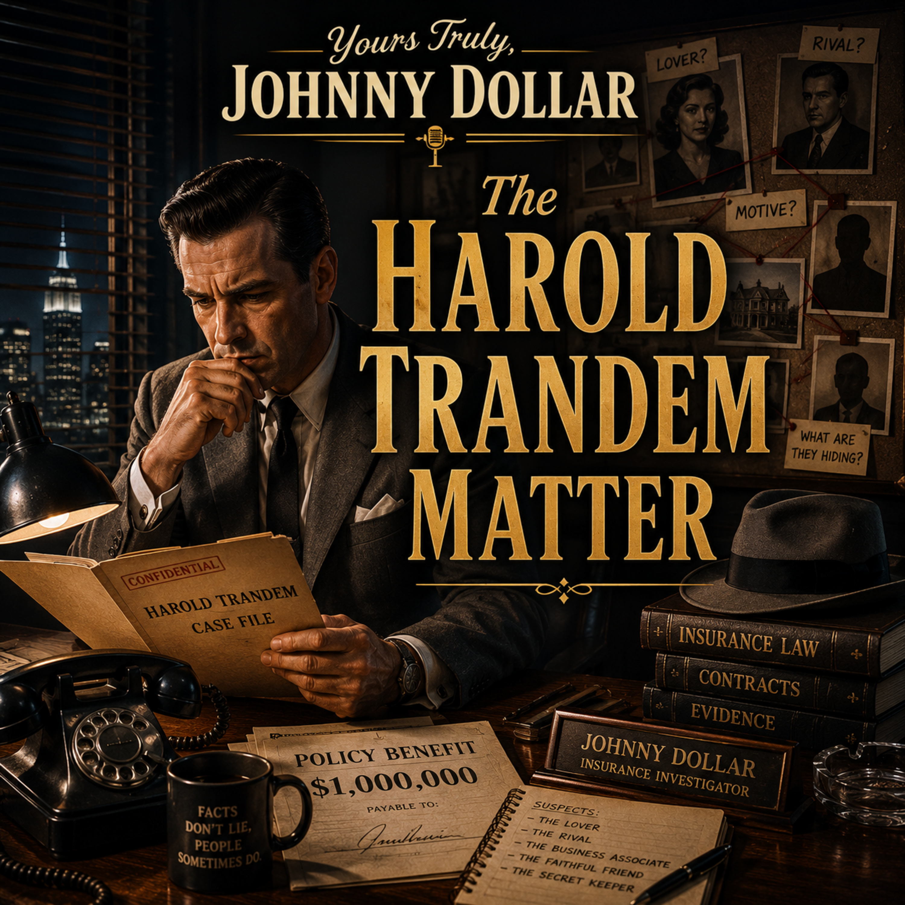 Yours Truly, Johnny Dollar: The Harold Trandem Matter (05-09-1950) episode artwork