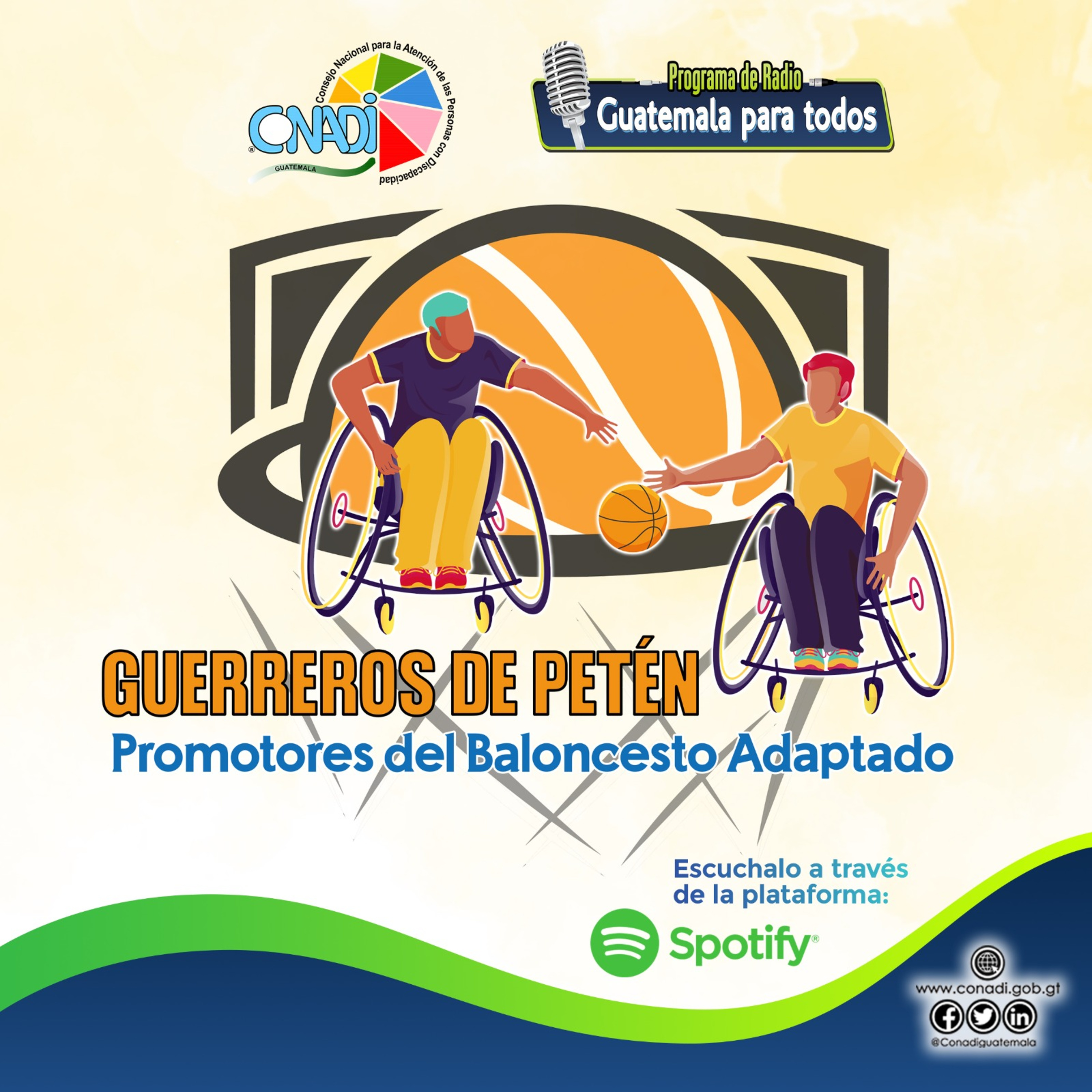 "Guerreros de Petén. Promotores del Baloncesto Adaptado" episode artwork