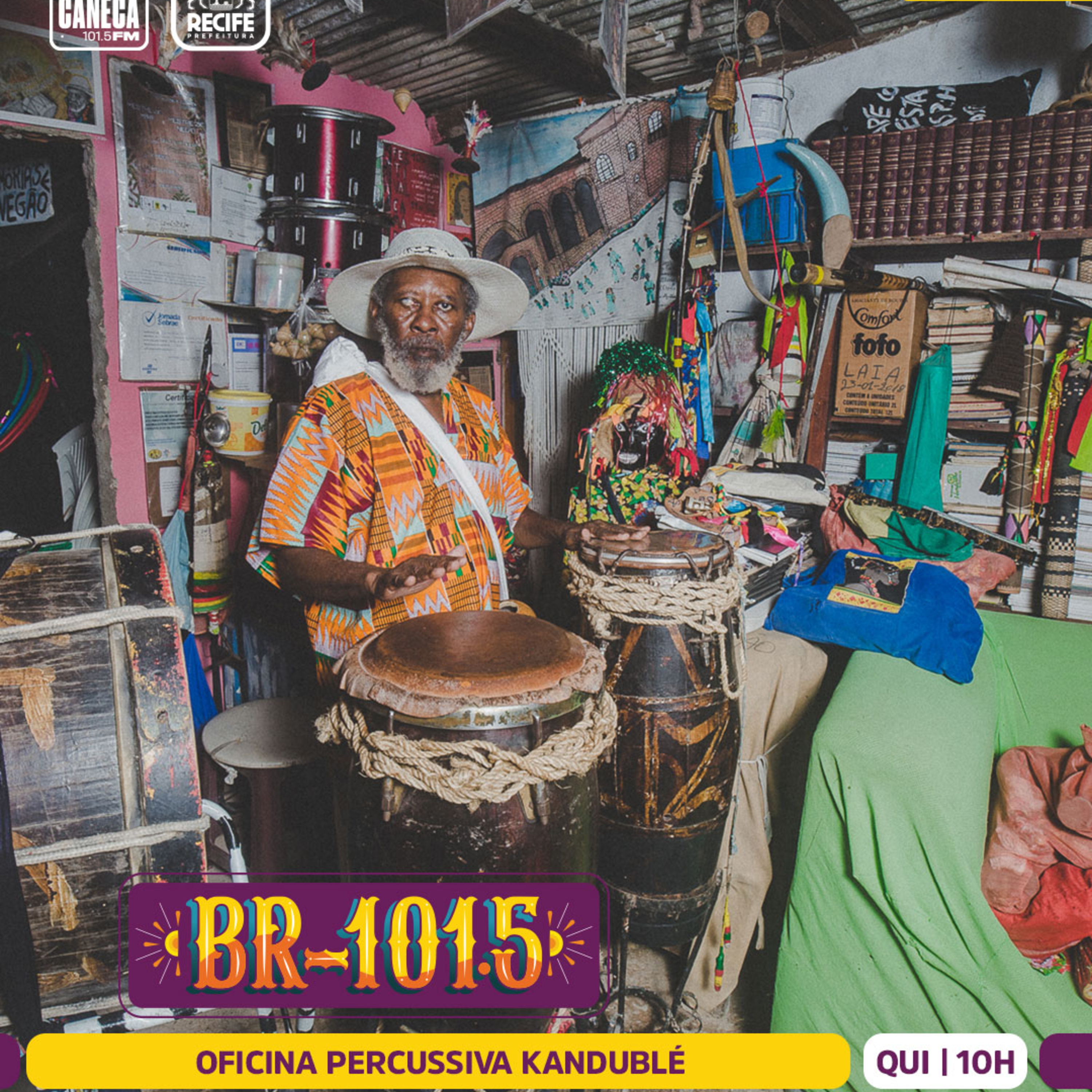 BR-101.5 | Oficina Percursiva KANdubLé, com Mestre Zé Negão e Ogan Marcone da Laia  episode artwork