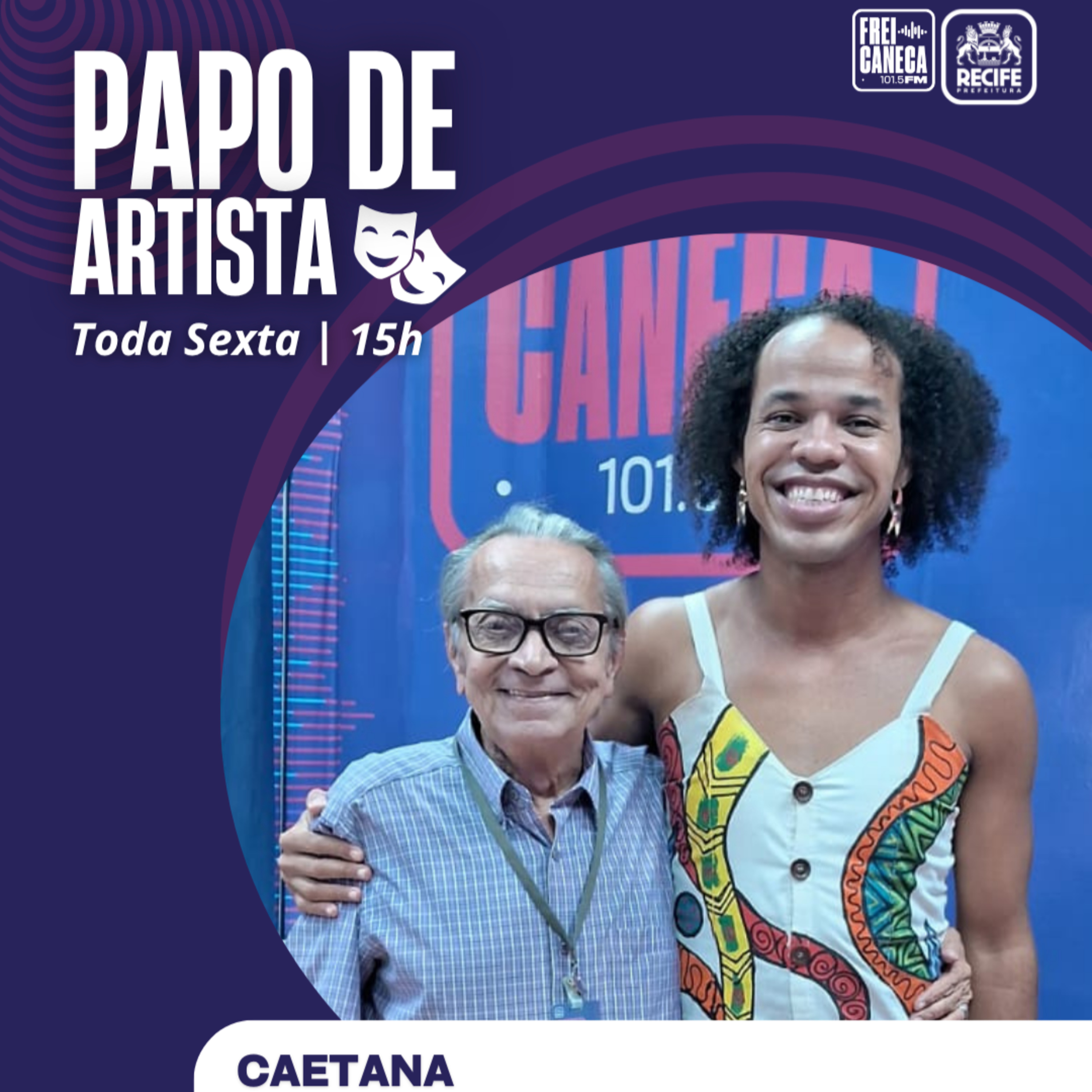 Papo de Artista 17/2026 - Caetana episode artwork