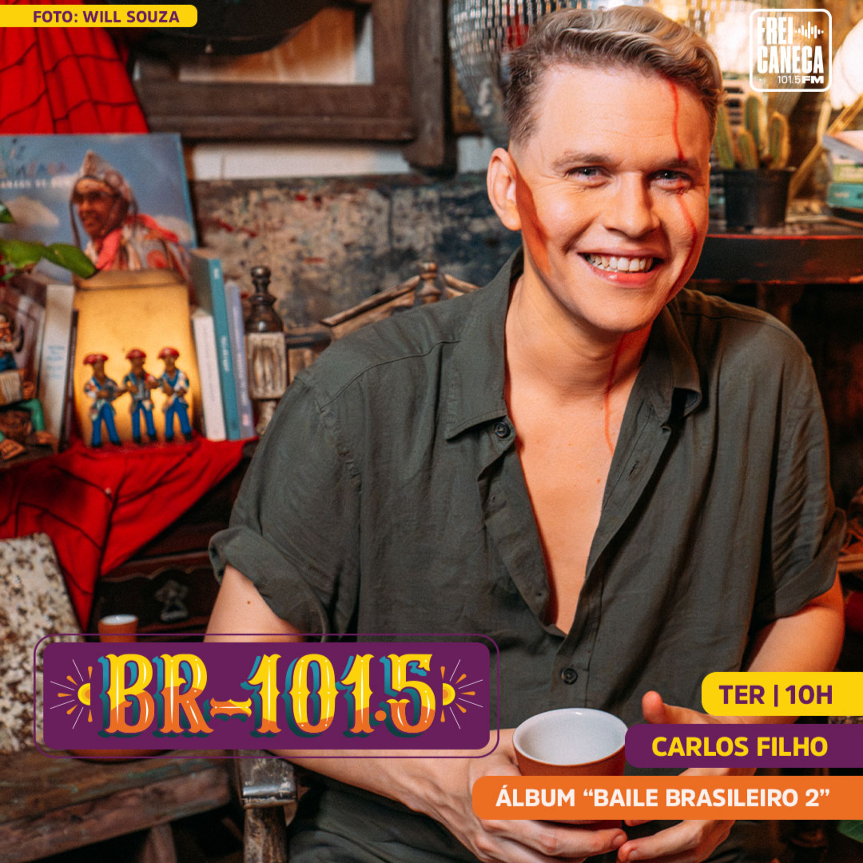 BR-101.5 | Carlos Filho: álbum "Baile Brasileiro Vol. 2" episode artwork