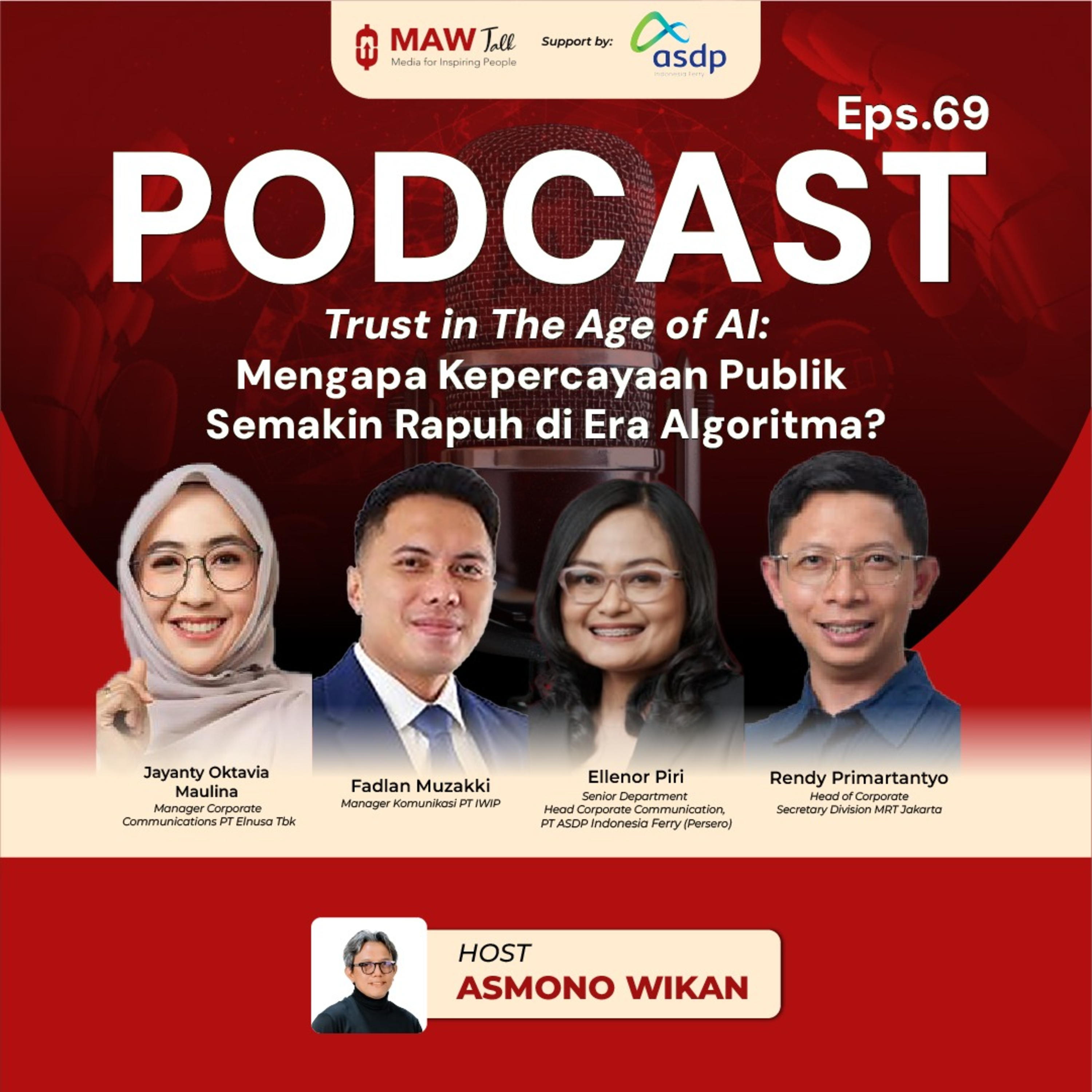 Talkshow #69 | Trust in The Age of AI: Mengapa Kepercayaan Publik Semakin Rapuh di Era Algoritma? episode artwork