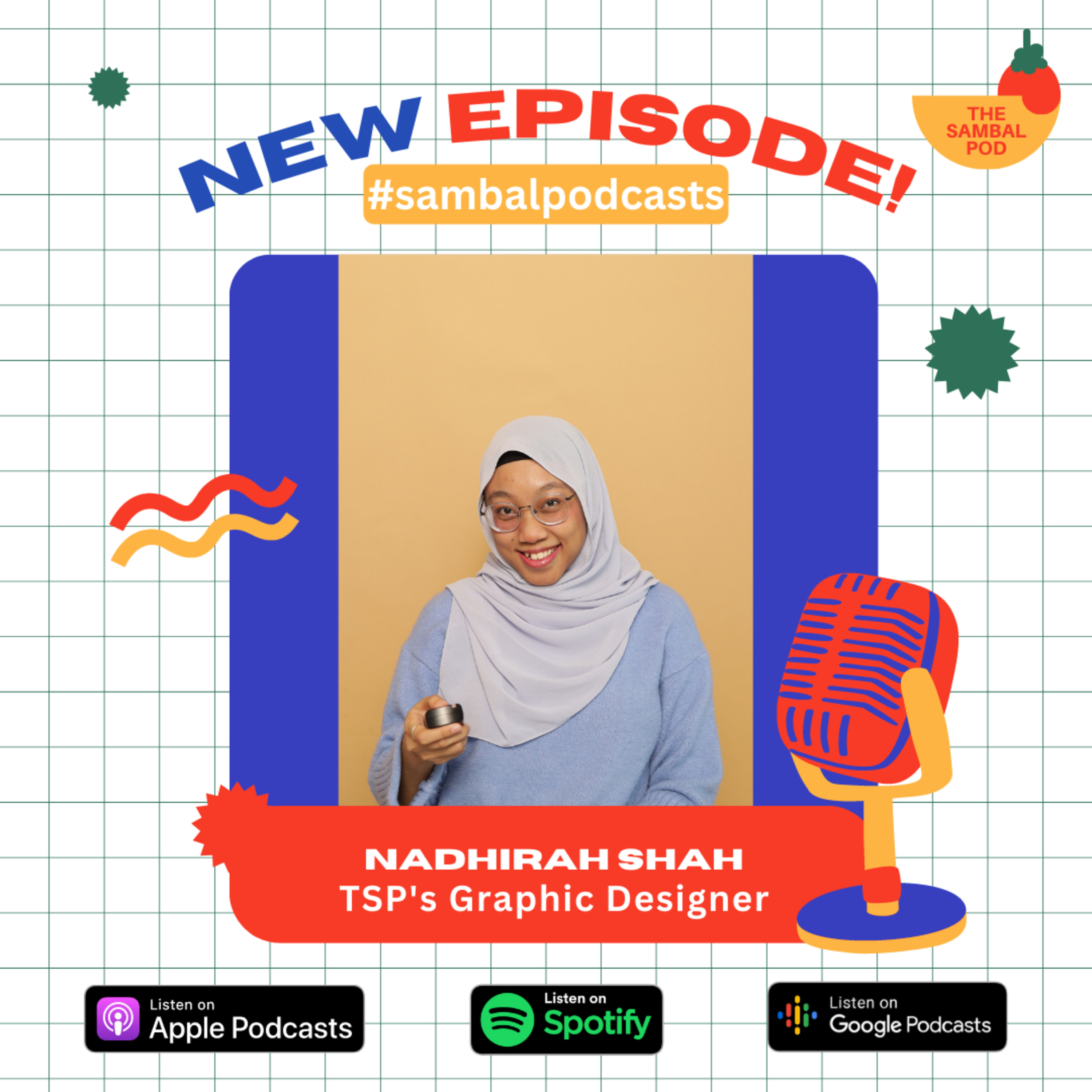 #sambalpodcasts: Mental Health Talks (ft Nadhirah Shah, TSP's Graphic Designer) episode artwork