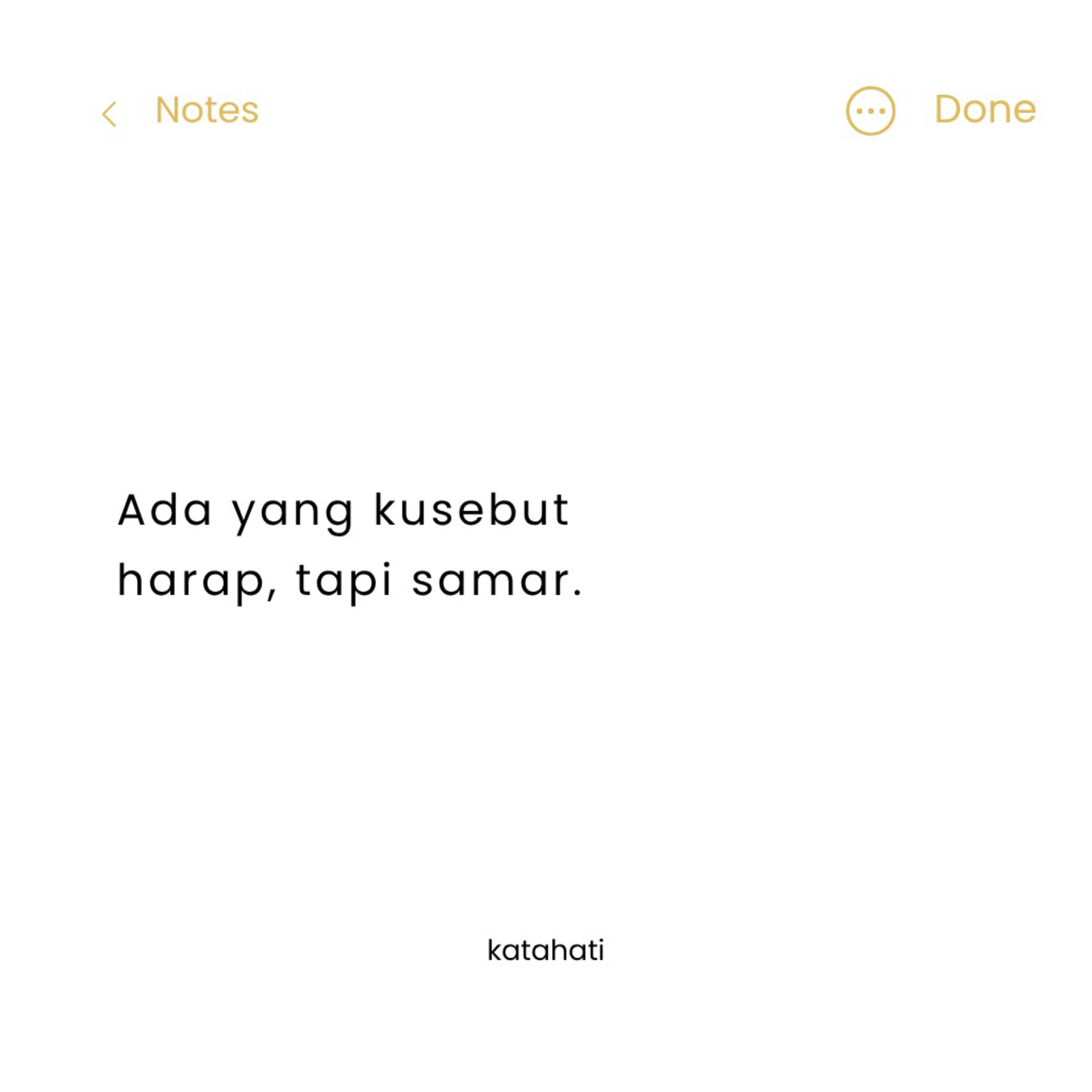 # 44 tentang harapan yang samar