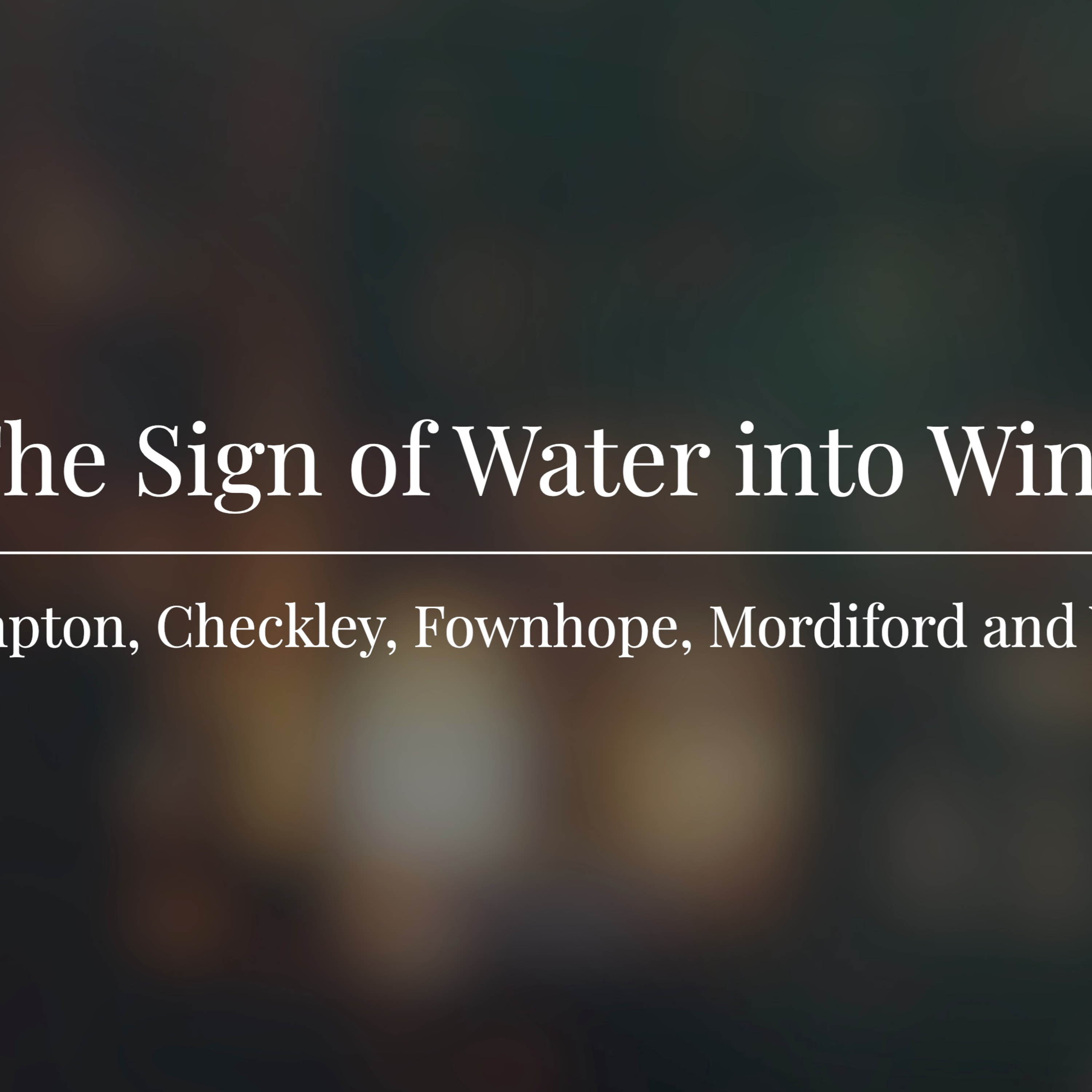 The Sign of Water into Wine episode artwork