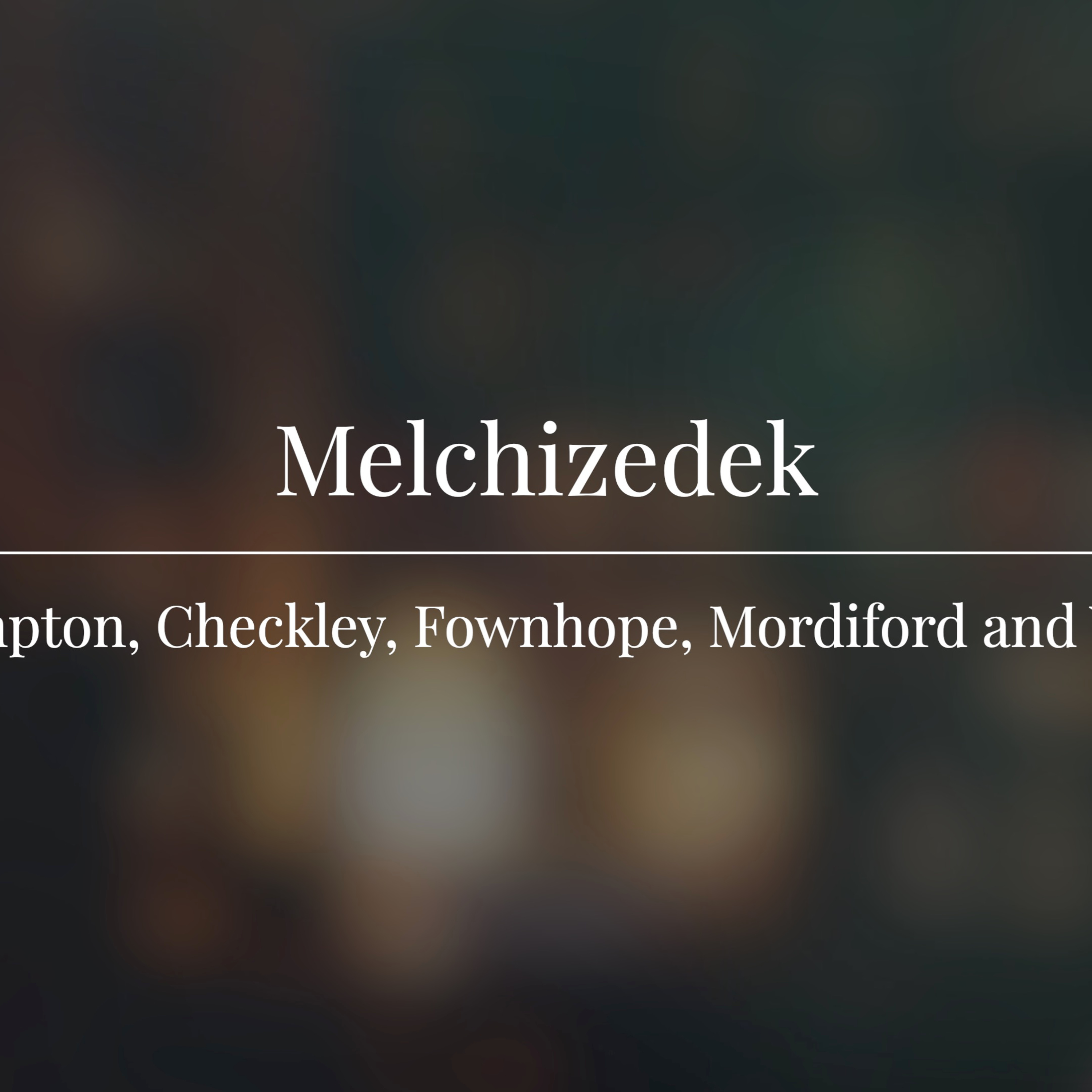 Melchizedek episode artwork