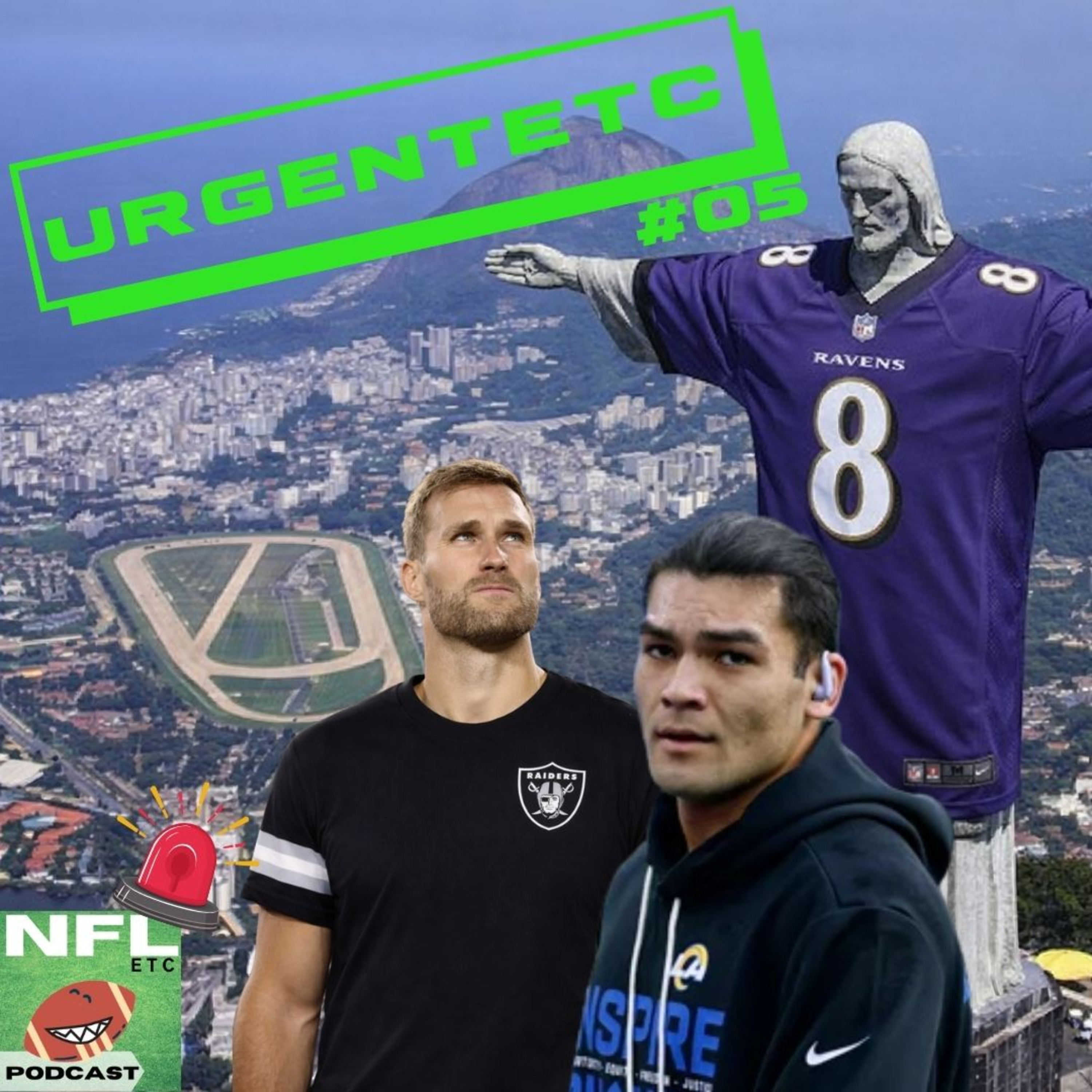 NFL URGENTETC 05 - Ravens no Maraca, Cousins no Raiders e Puka maluco episode artwork
