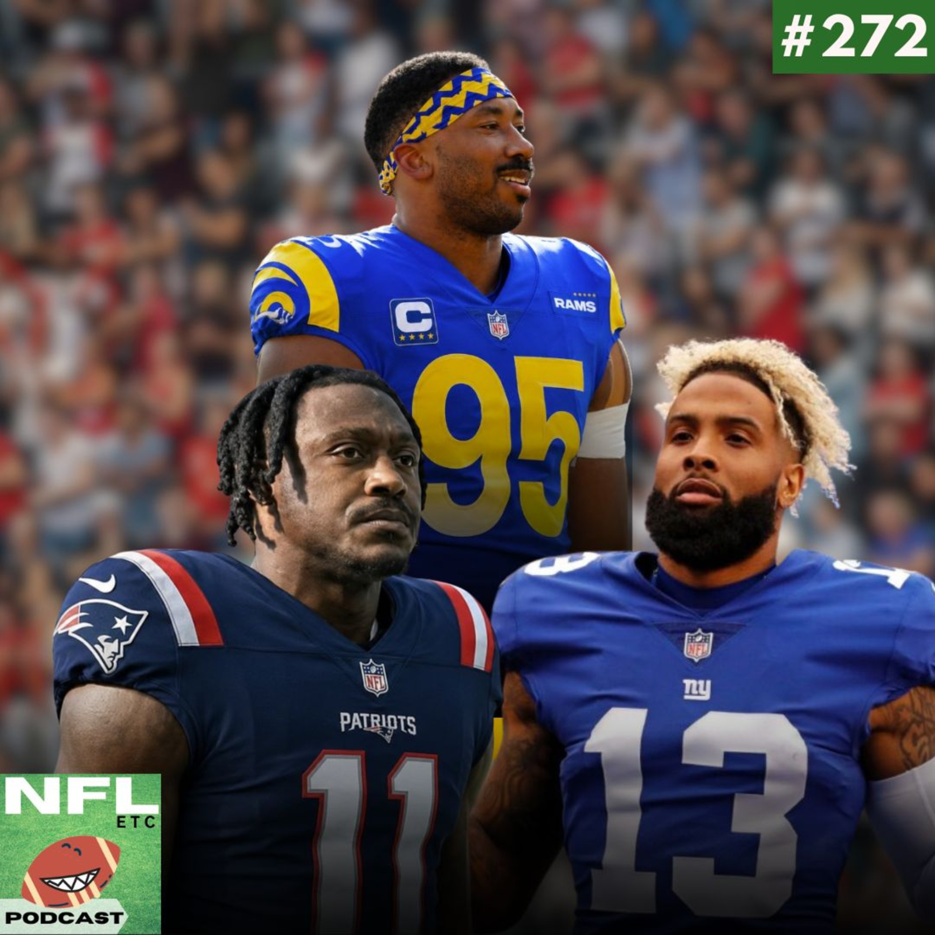 NFL Etc 272 - Myles Garrett no Rams, AJ Brown no Patriots e OBJ de volta ao Giants episode artwork