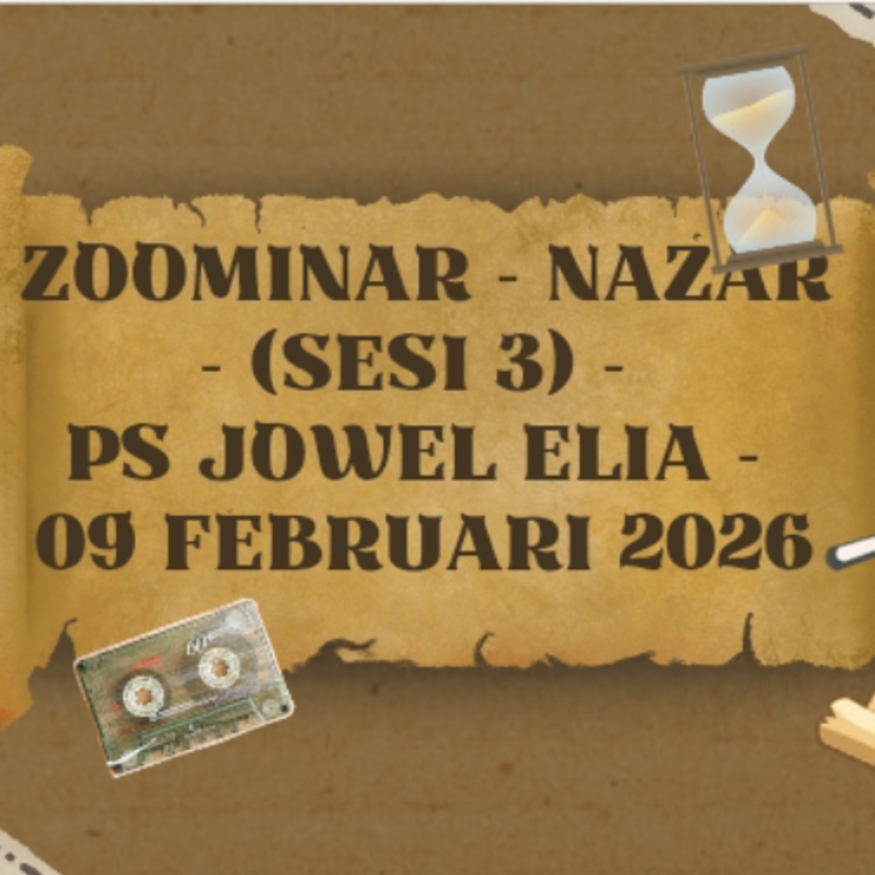 Zoominar - Nazar - (Sesi 3) - Ps Jowel Elia - 09 Februari 2026
side A episode artwork