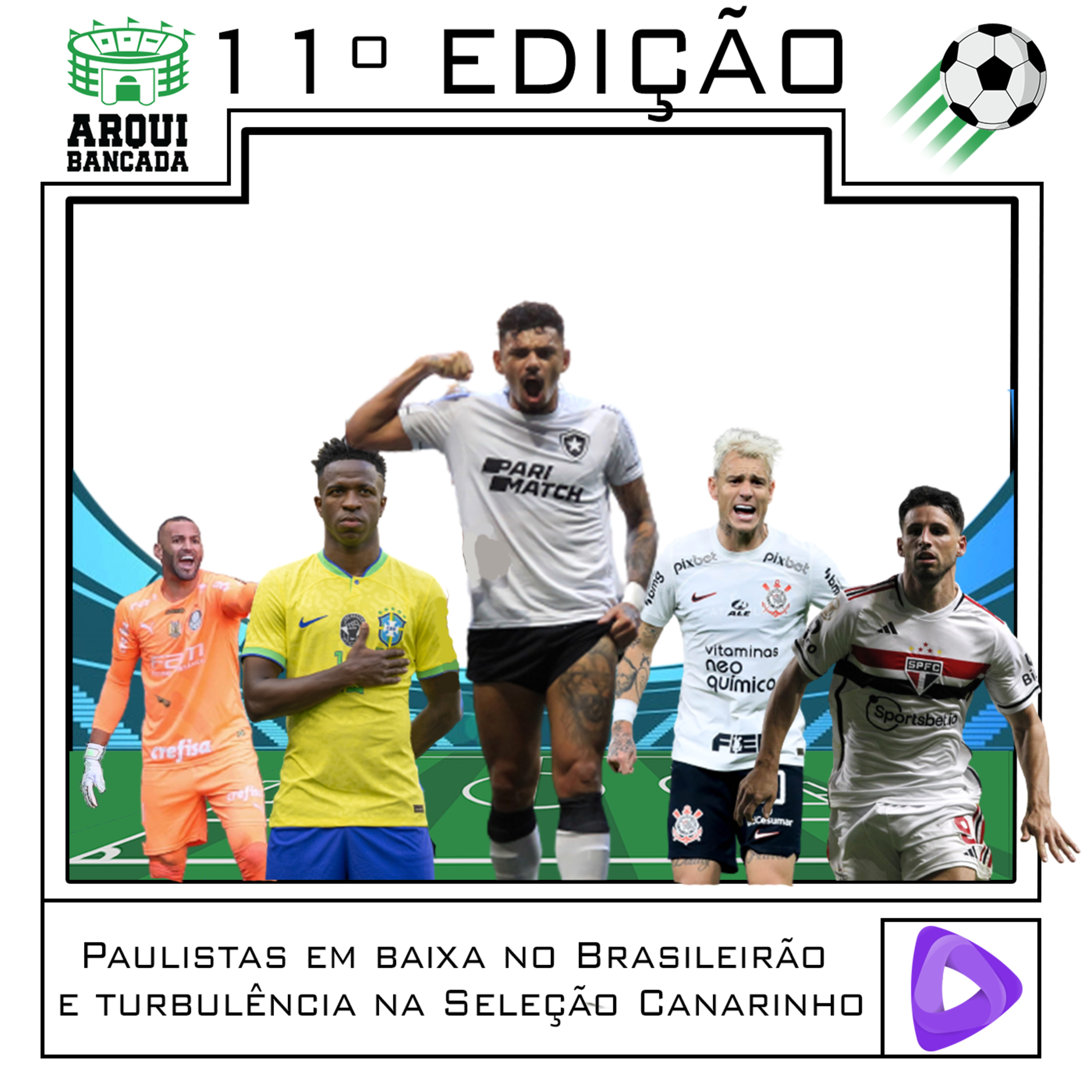 ARQUIBANCADA #11 - Paulistas em baixa no Brasileirão e turbulência na Seleção Canarinho episode artwork