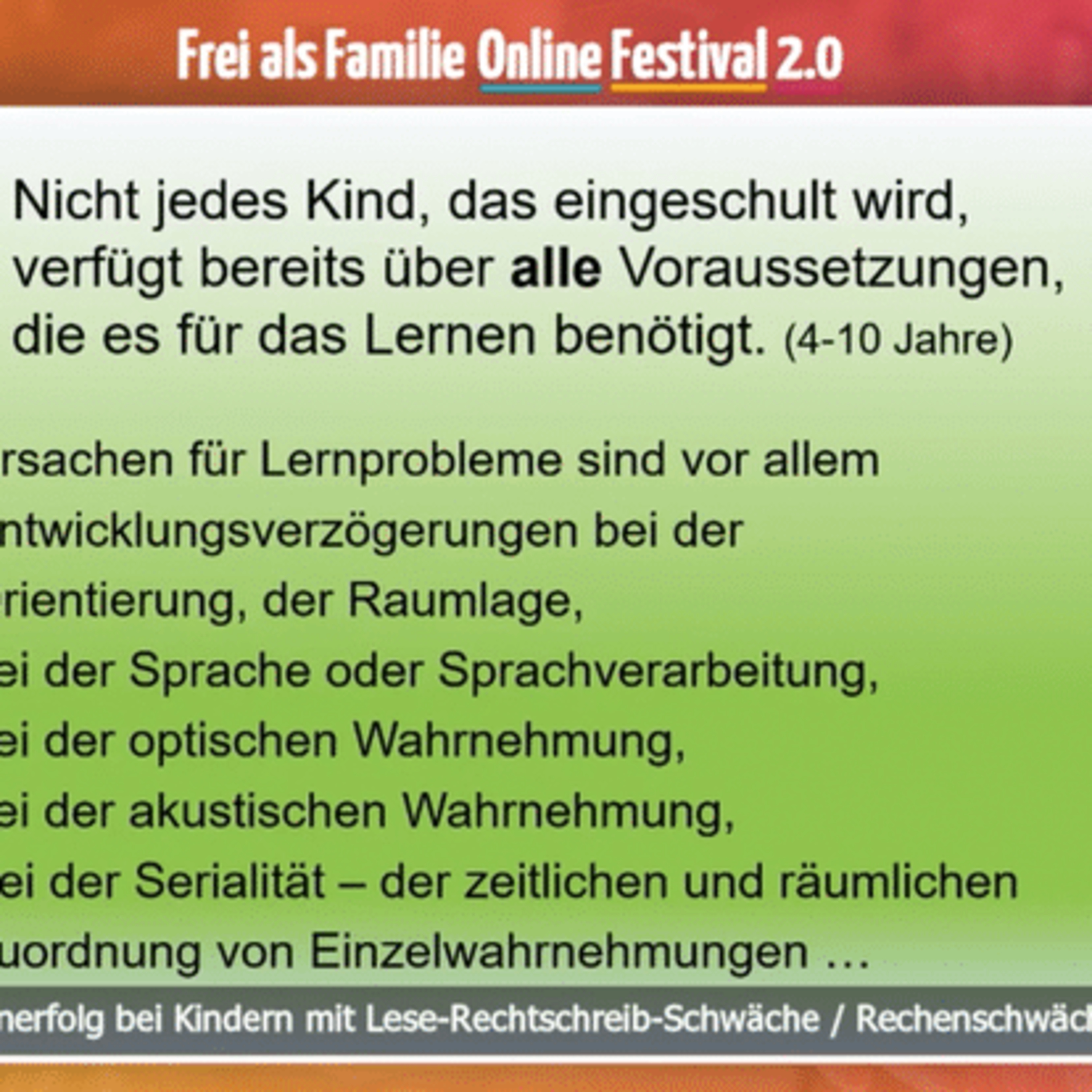 Jedes Kind und jeder Mensch will von Natur aus lernen!