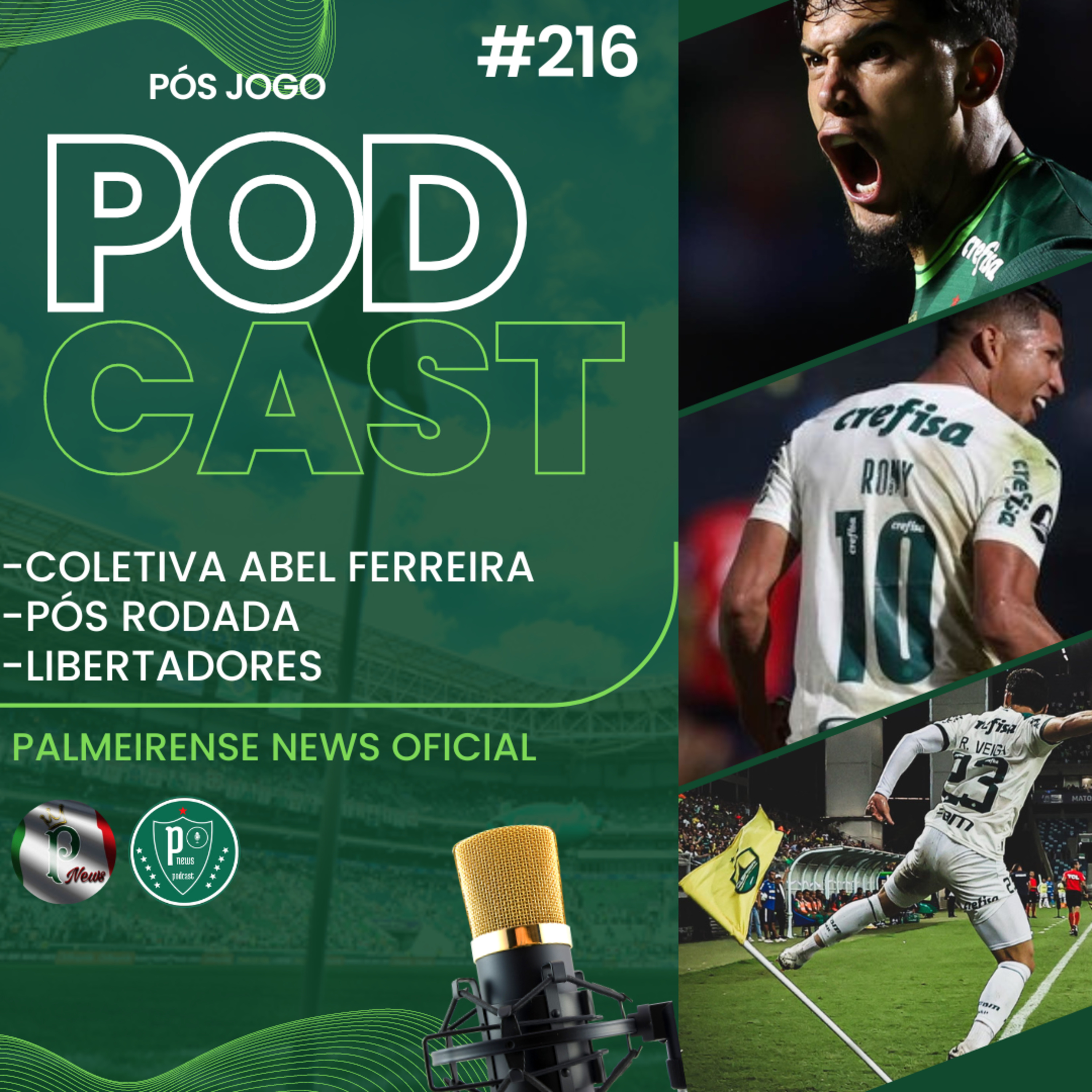 #216 | COLETIVA ABEL FERREIRA | PÓS RODADA | LIBERTADORES | RONY COM PROPOSTAS episode artwork