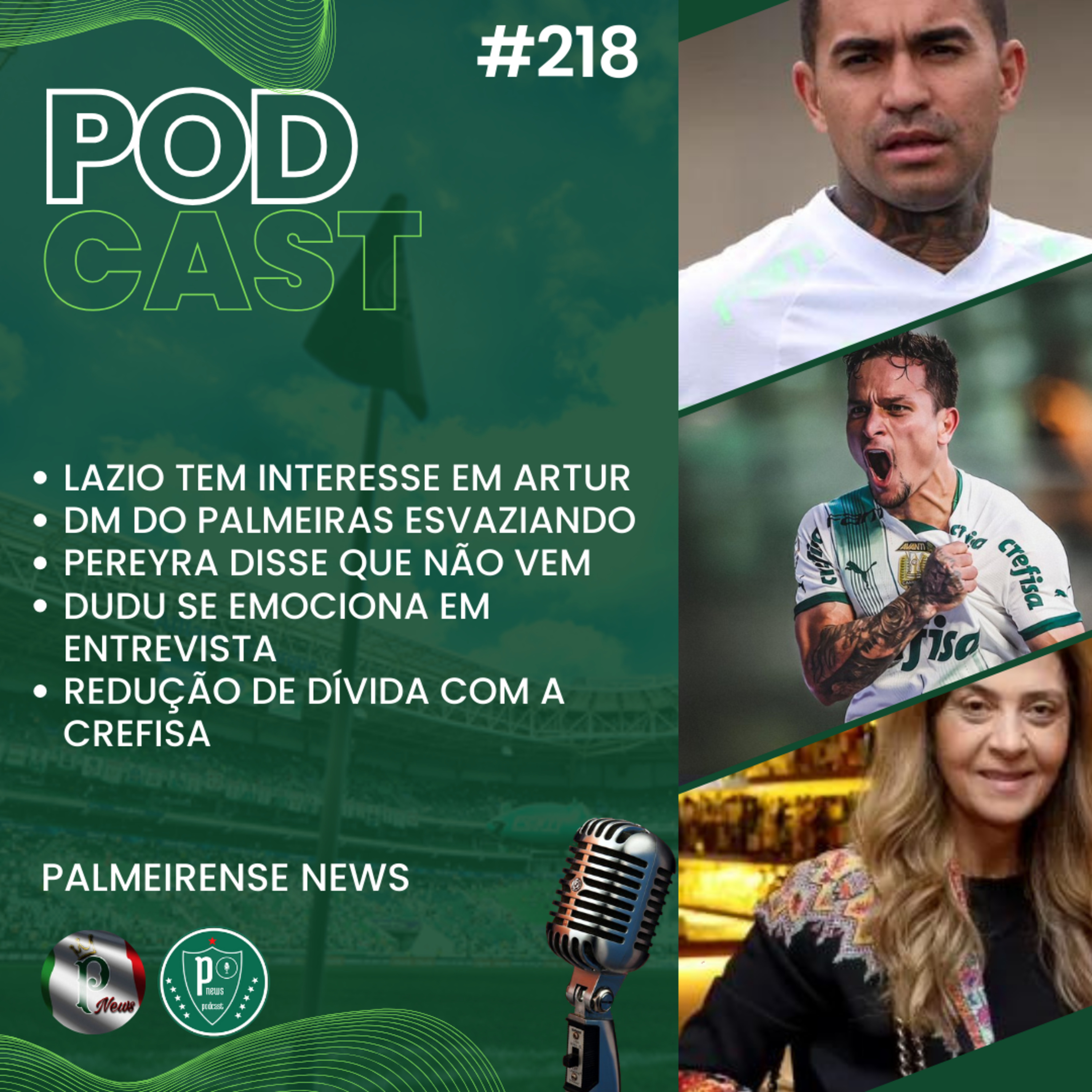 #218 | LAZIO QUER ARTUR | DUDU EM ENTREVISTA | PEREYRA NÃO VEM | REDUÇÃO COM DÍVIDA DA CREFISA episode artwork