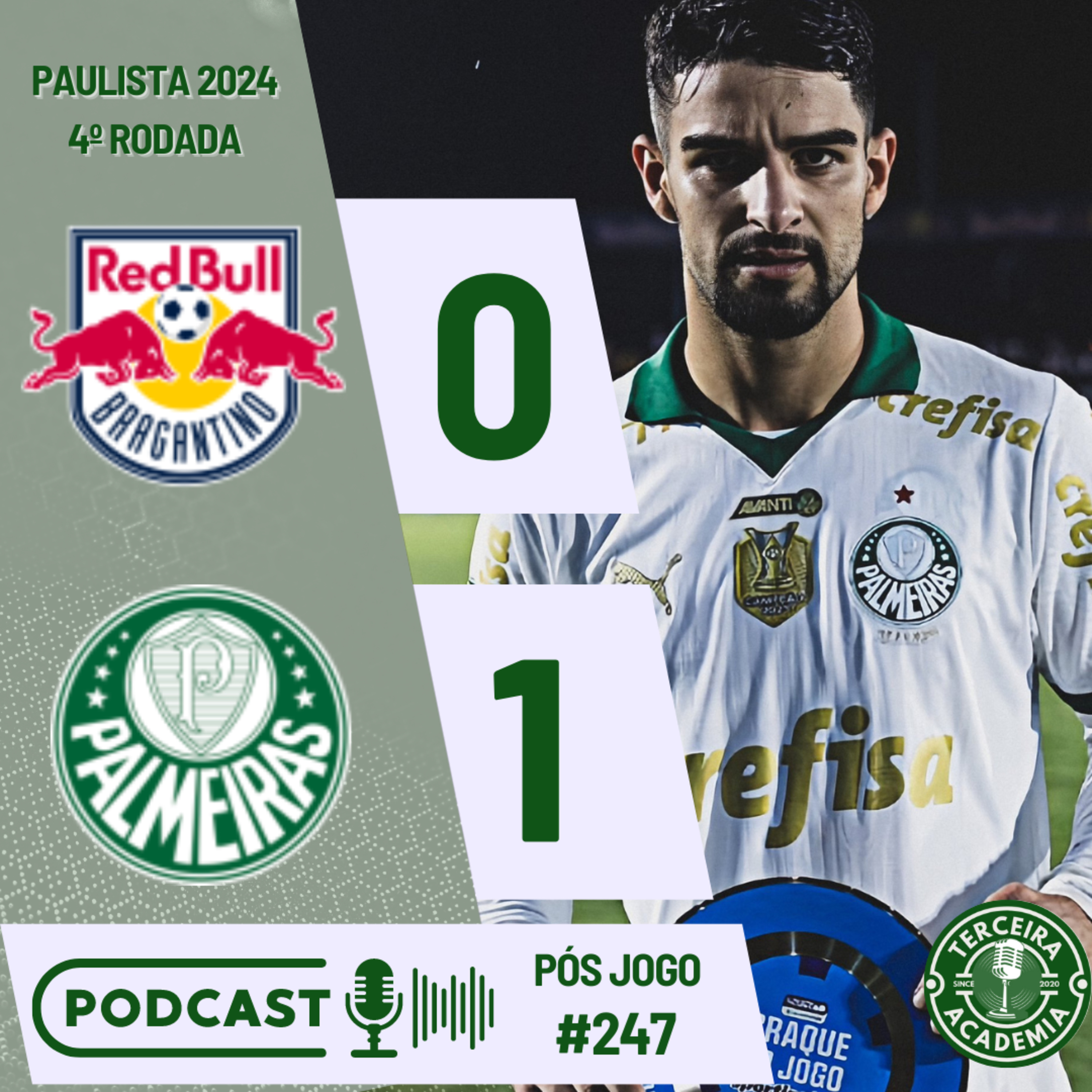#247 | RED BULL BRAGANTINO 0X1 PALMEIRAS | PÓS JOGO | COLETIVA ABEL FERREIRA episode artwork